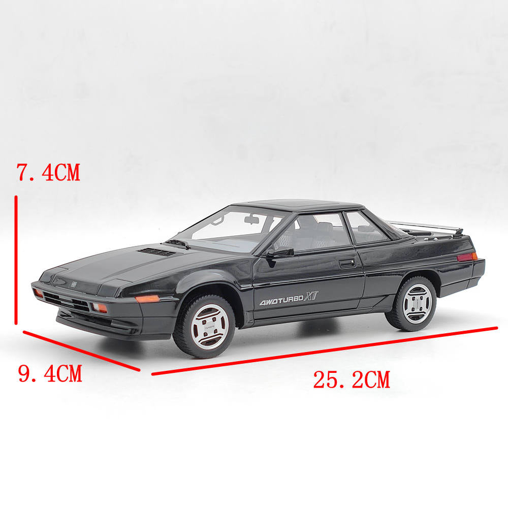 1/18 Scale Subaru XT Turbo 4WD 1985 Resin Model Car - Black Collectible Toy for Adults, Diecast Car Display Gift for Car Enthusiasts & Office Desk Decor