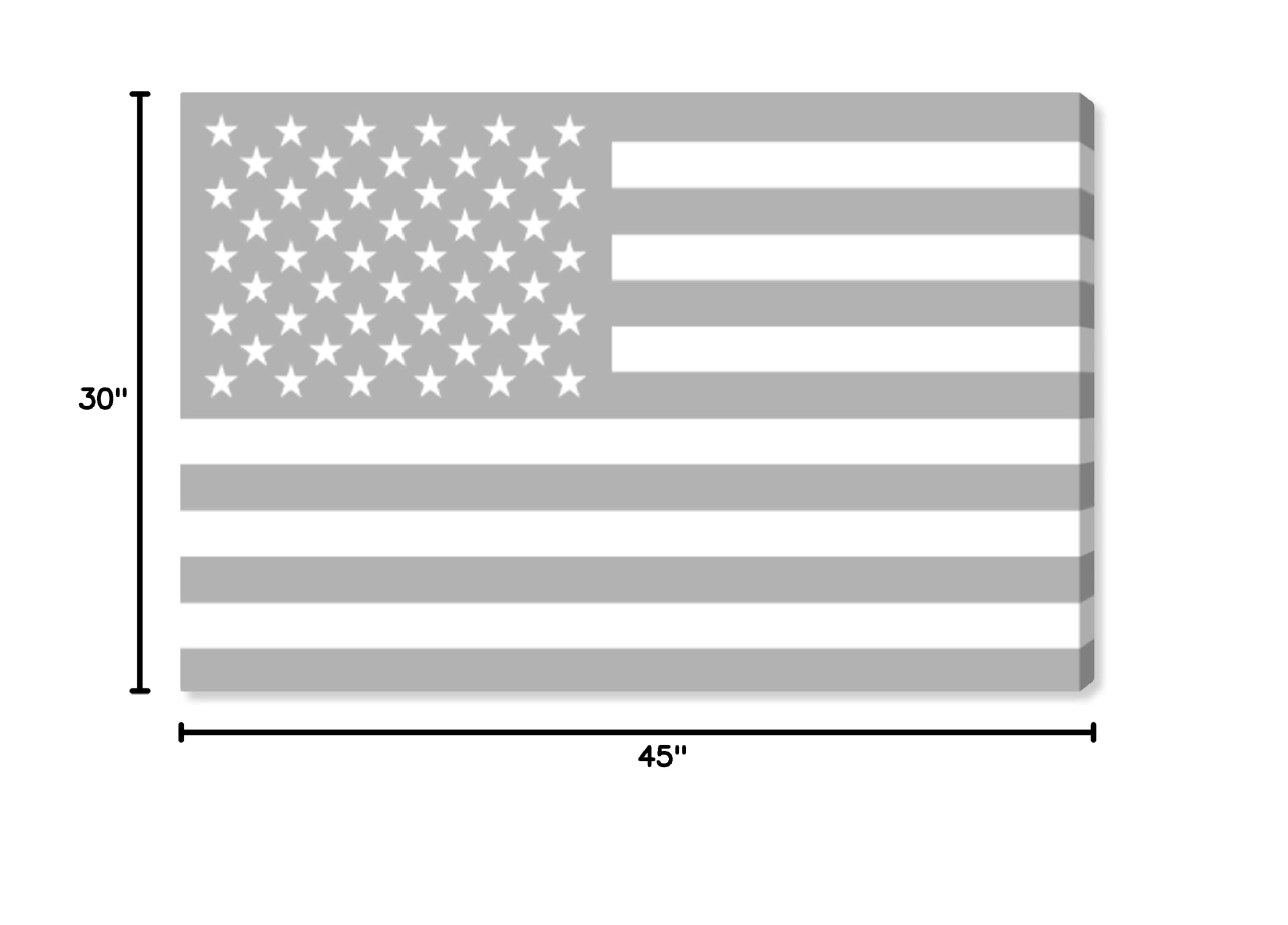 Oliver Gal Artist Co. American Flag Canvas Print Wall Art by Tiago Magro - Patriotic Home Decor for Living Room, Office & Gifts