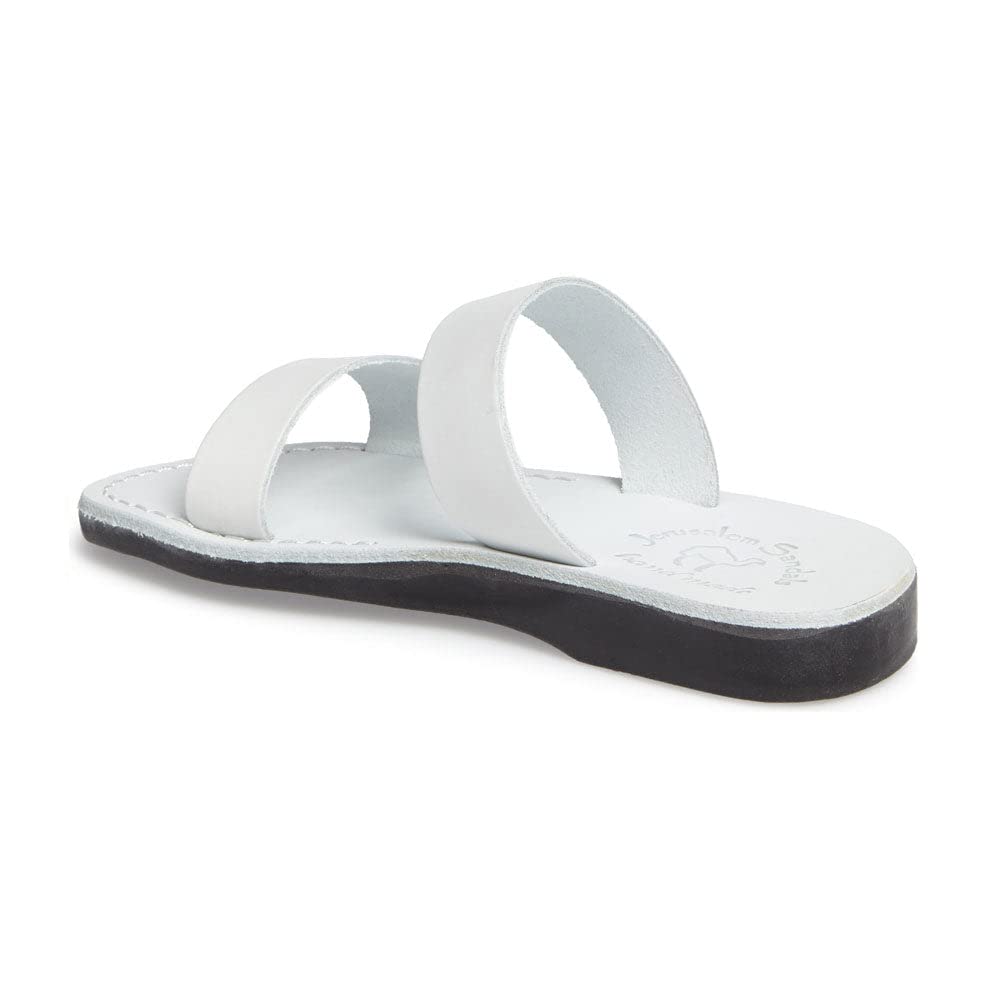 Aviv Men's Leather Double Strap Sandals - Comfortable Casual Summer Footwear for Beach, Vacation & Outdoor Activities