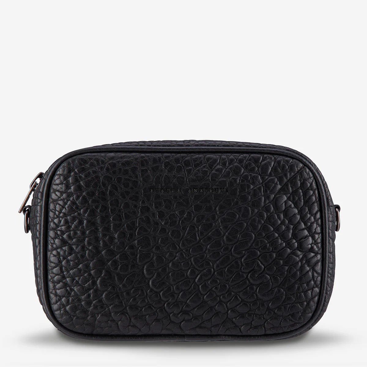 Status Anxiety Plunder Bag - Black Bubble Crossbody Bag for Women | Fashionable & Trendy Purse for Everyday Use, Work, and Travel