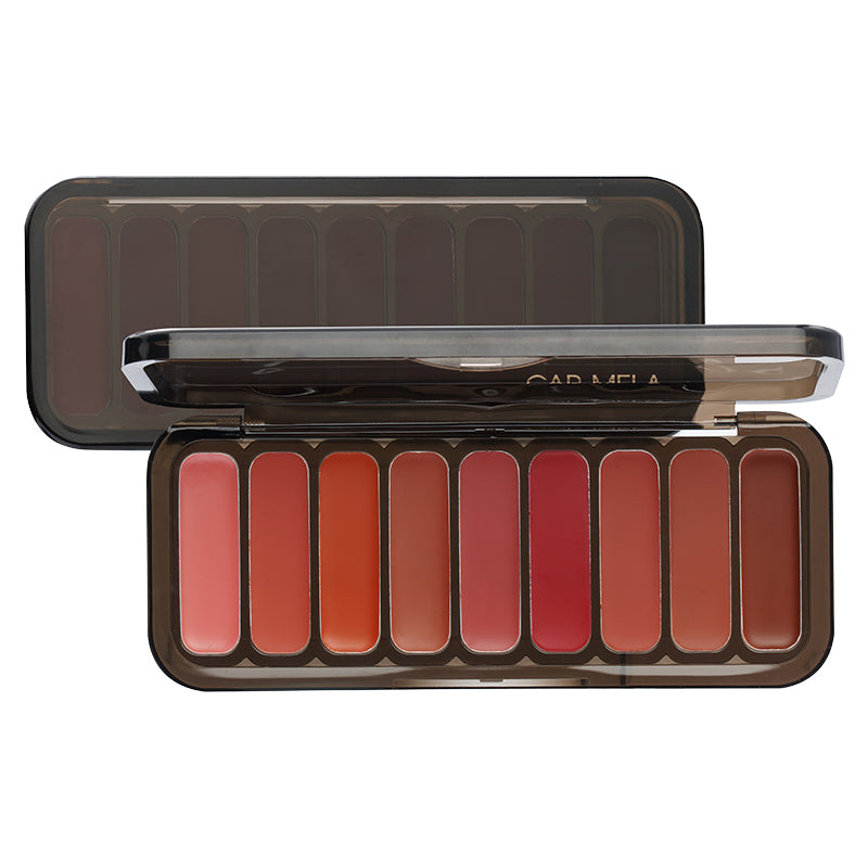CARMELA Soft Matte Lip Mud Palette - 6 Long Lasting Velvet Lip Cream Colors for Women, Hydrating & Non-Drying Lipstick Set - Perfect for Daily Wear, Party & Special Occasions
