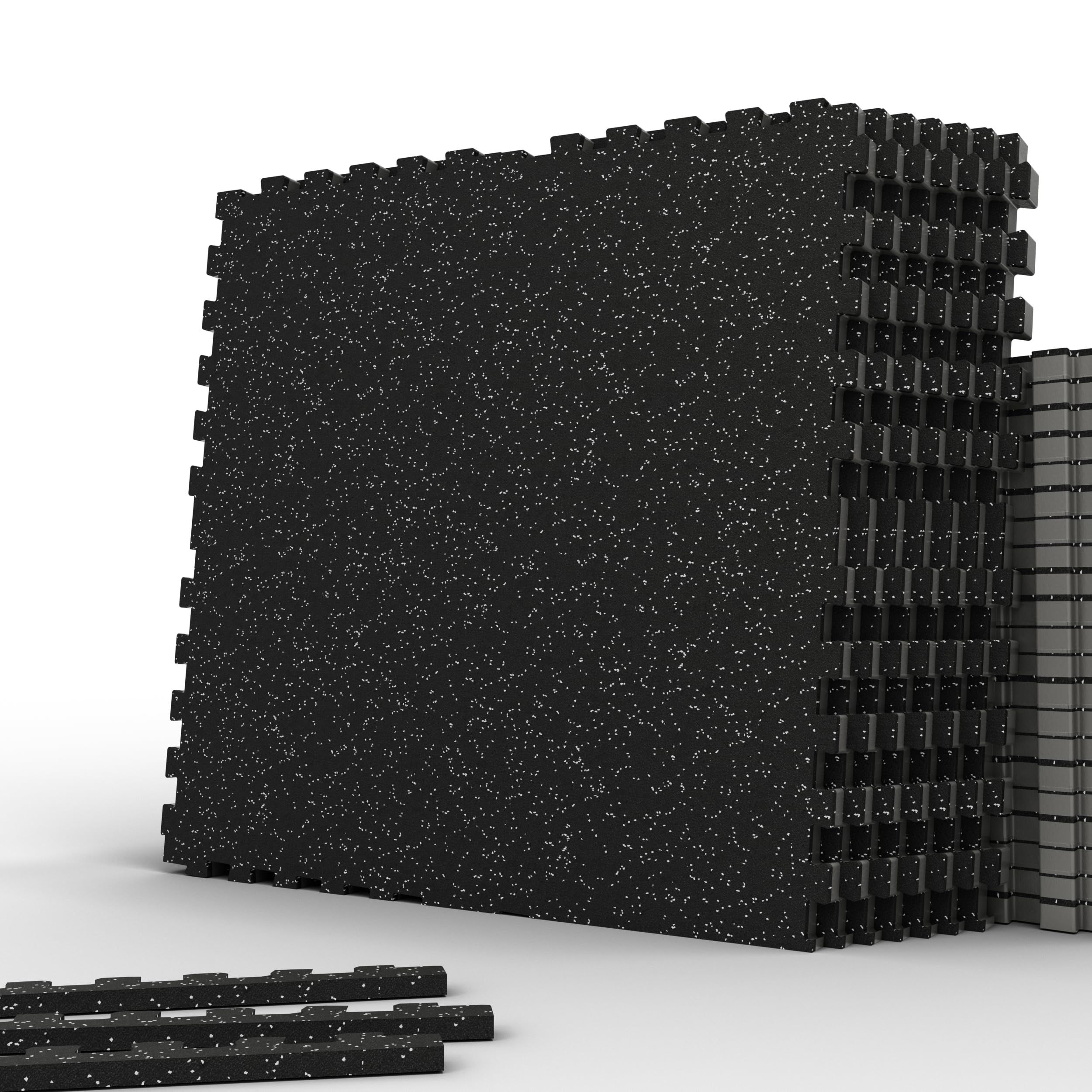 Premium 0.56 Inch Thick EVA Foam Gym Flooring Mats - Interlocking Puzzle Rubber Exercise Mat for Home Gym Equipment Protection | Ideal for Weightlifting, Yoga & Cardio Workouts