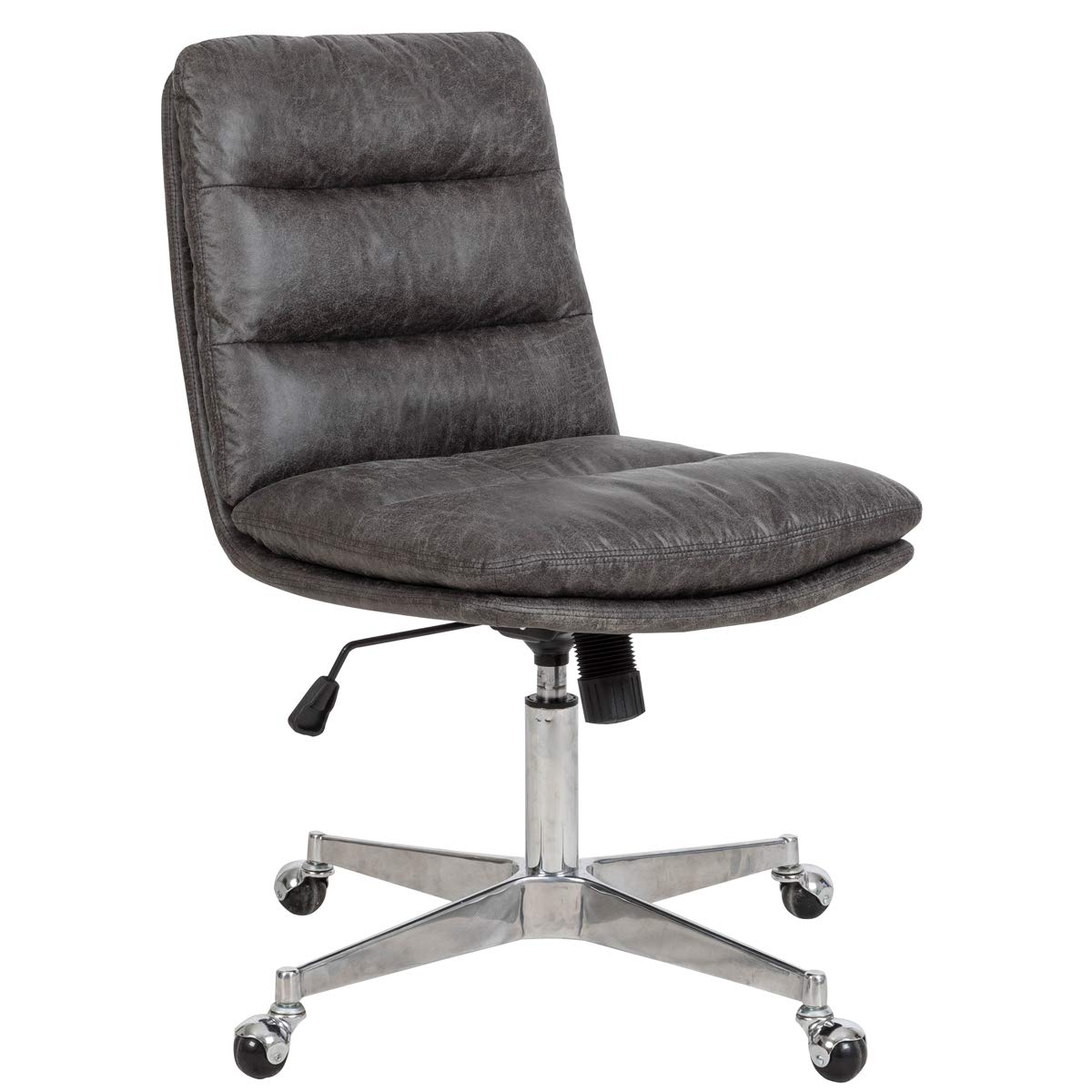 Ergonomic Office Chair with Adjustable Tilt Tension & Lumbar Support - Premium Faux Leather Executive Swivel Chair for Home Office, Computer Desk - Perfect for Long Work Hours & Video Conferencing