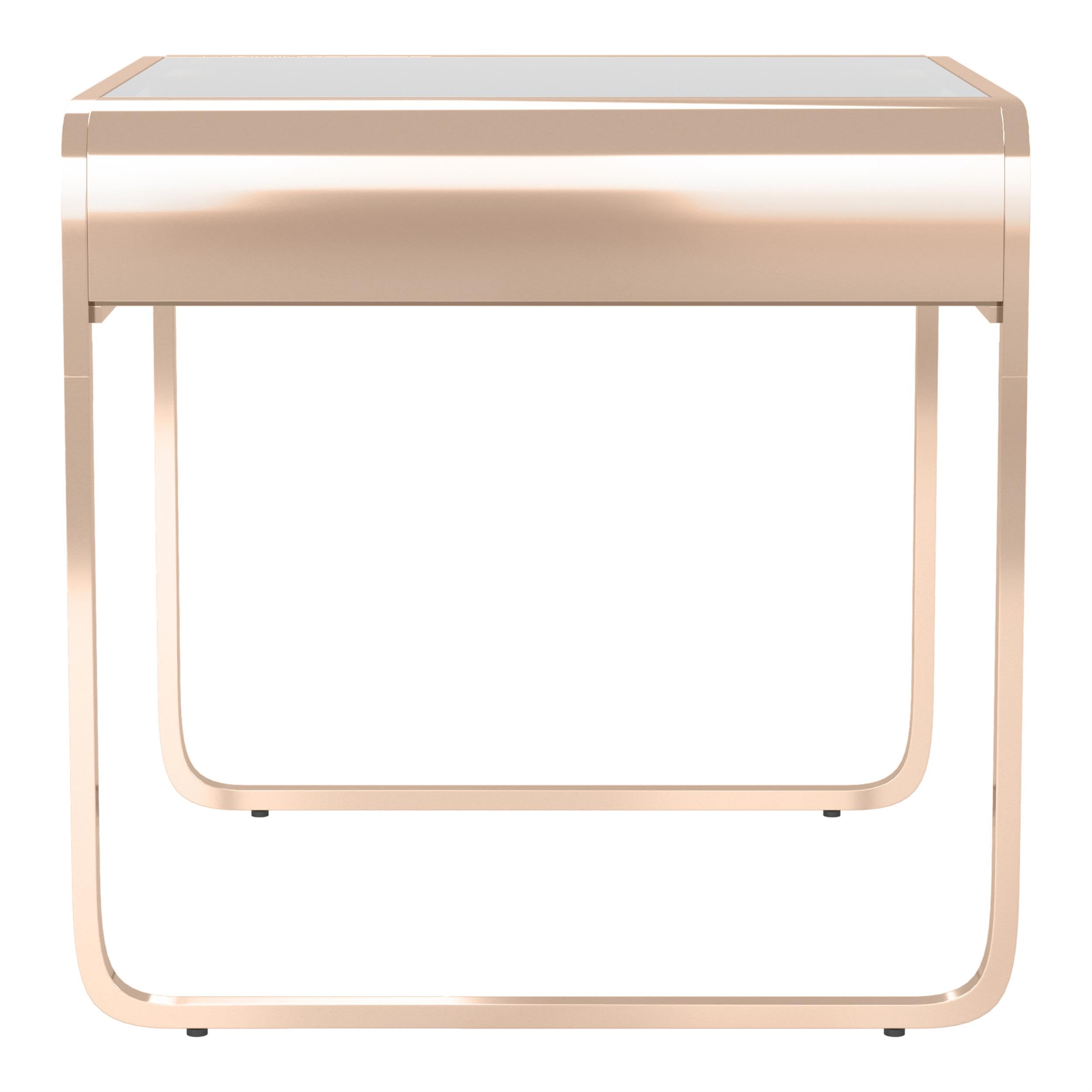 Gold Mexller Contemporary 3-Piece Metal Coffee Table Set for Living Room
