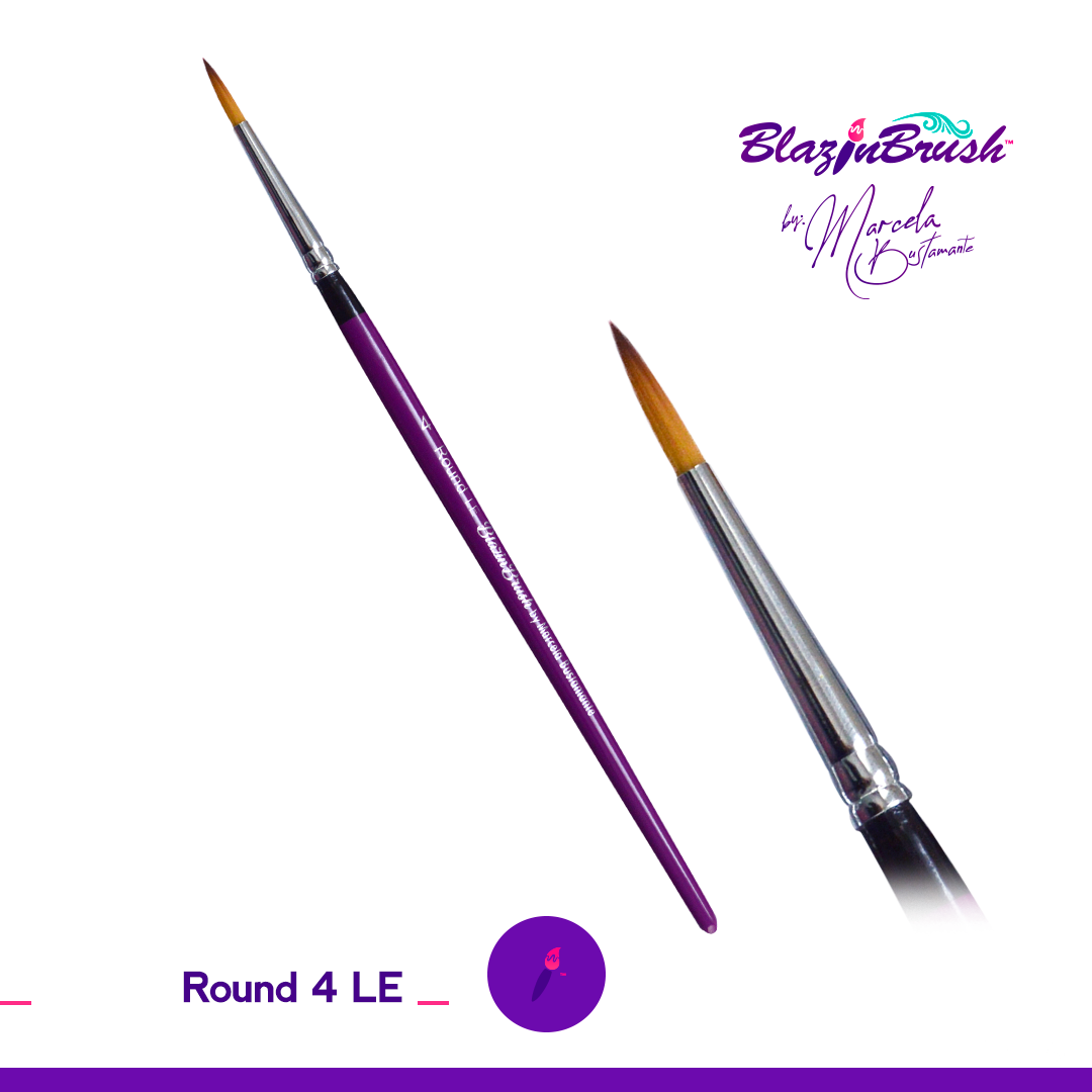 Blazin Brush 4 Round LE - Professional Makeup Brush Set for Flawless Blending & Contouring | Perfect for Everyday Makeup, Bridal Looks & Professional Makeup Artists