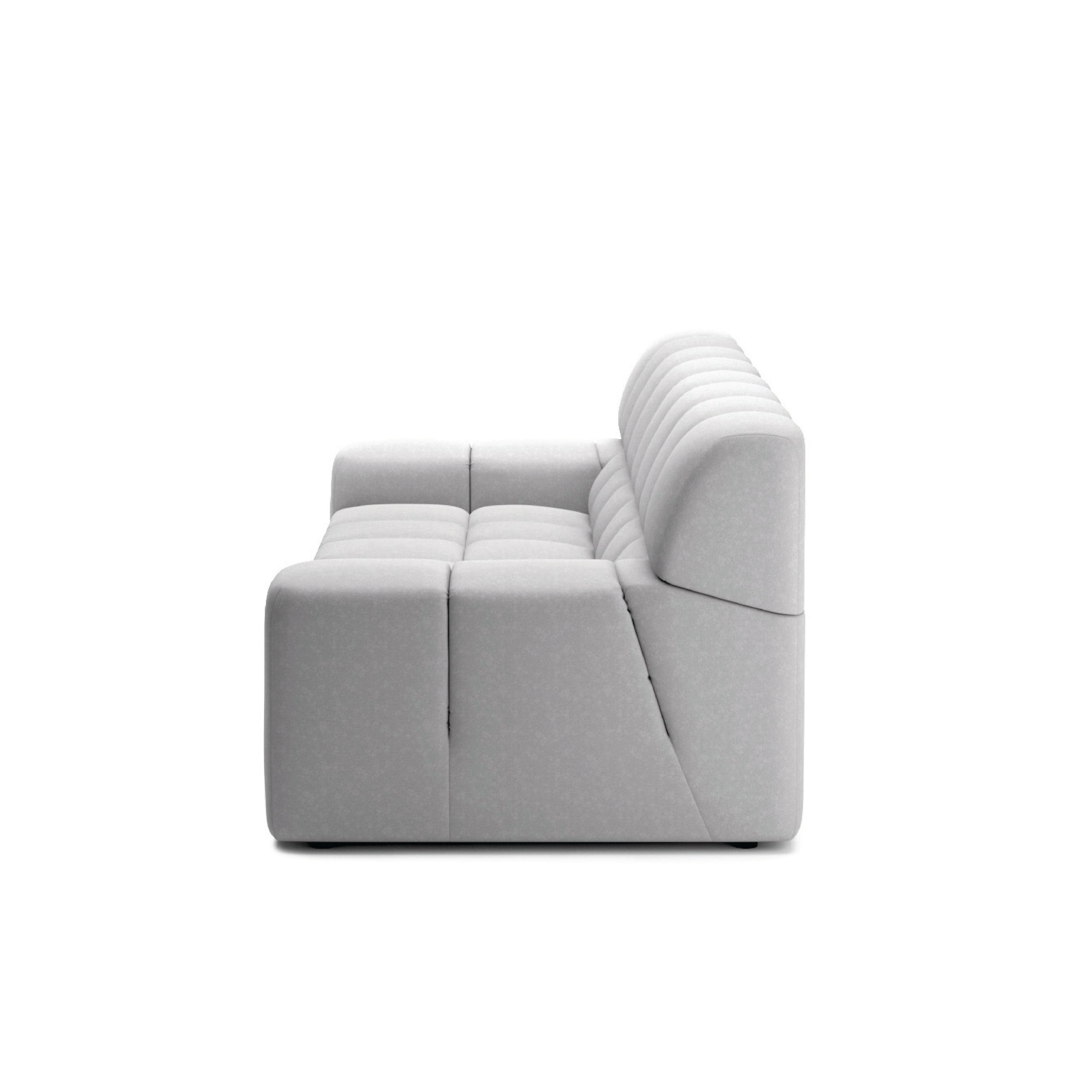 Roger 3-Seater Modular Sofa - Modern Sectional Couch for Living Room, Lounge & Office - Soft Fabric Upholstery, Easy Assembly, Space-Saving Design