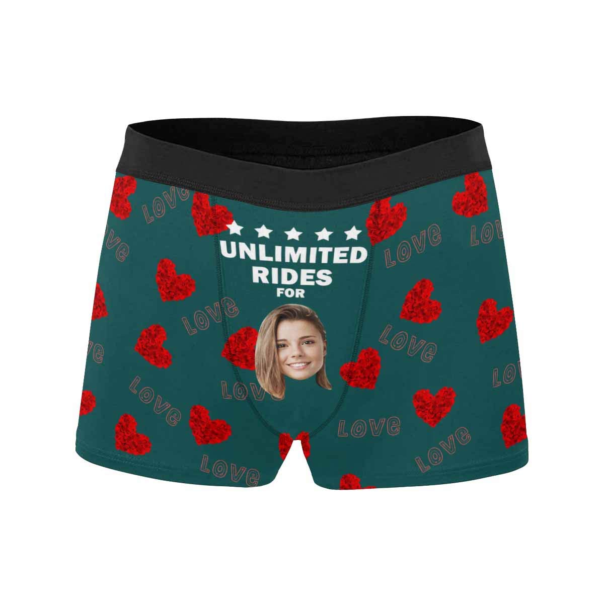 Custom Personalized Women's Face Boxers - Soft & Comfortable Underwear for All-Day Wear - 2XL Size - Perfect for Gifts, Sleepwear & Loungewear