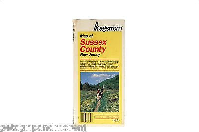 Hagstrom Sussex County NJ Map - Detailed Road & Tourist Attractions Guide for Travel & Navigation