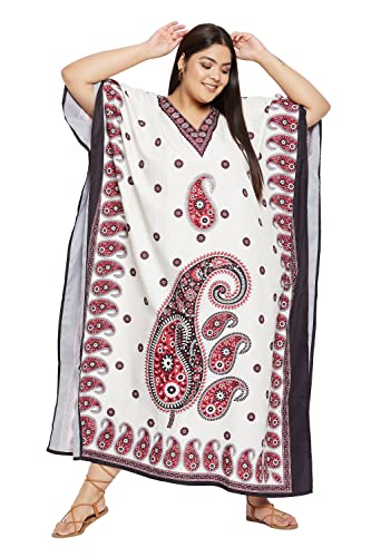 White Paisley Kaftans