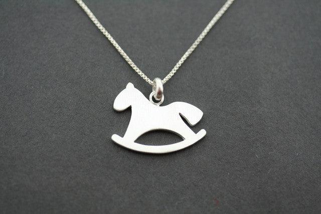 Rocking Horse Necklace - Elegant Horse Pendant Jewelry for Women - Perfect Gift for Equestrian Lovers & Horseback Riding Enthusiasts - Ideal for Birthdays, Anniversaries & Special Occasions