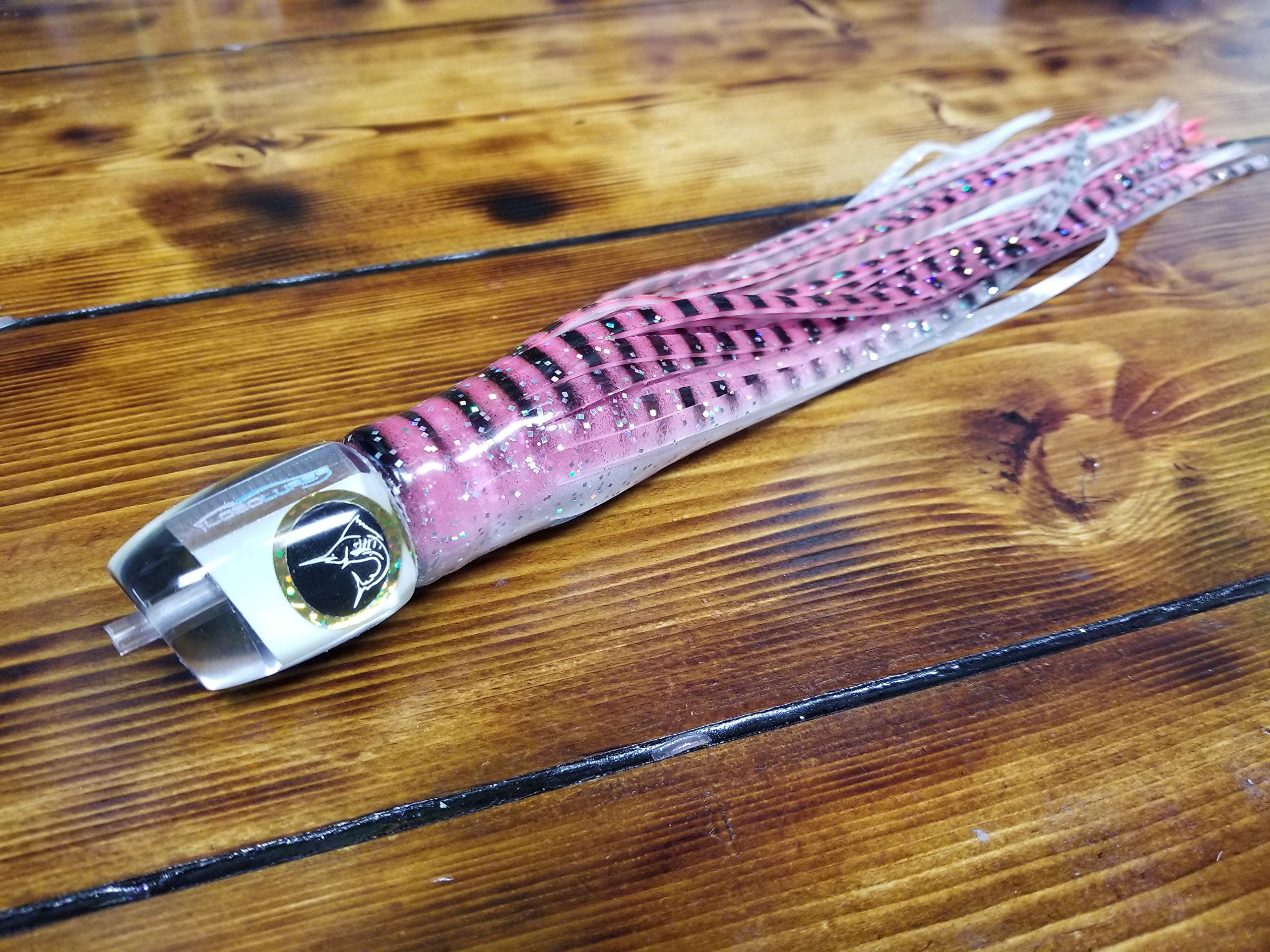 Premium Bigeye Series Pink Super Glow Trolling Lure Kit (12
