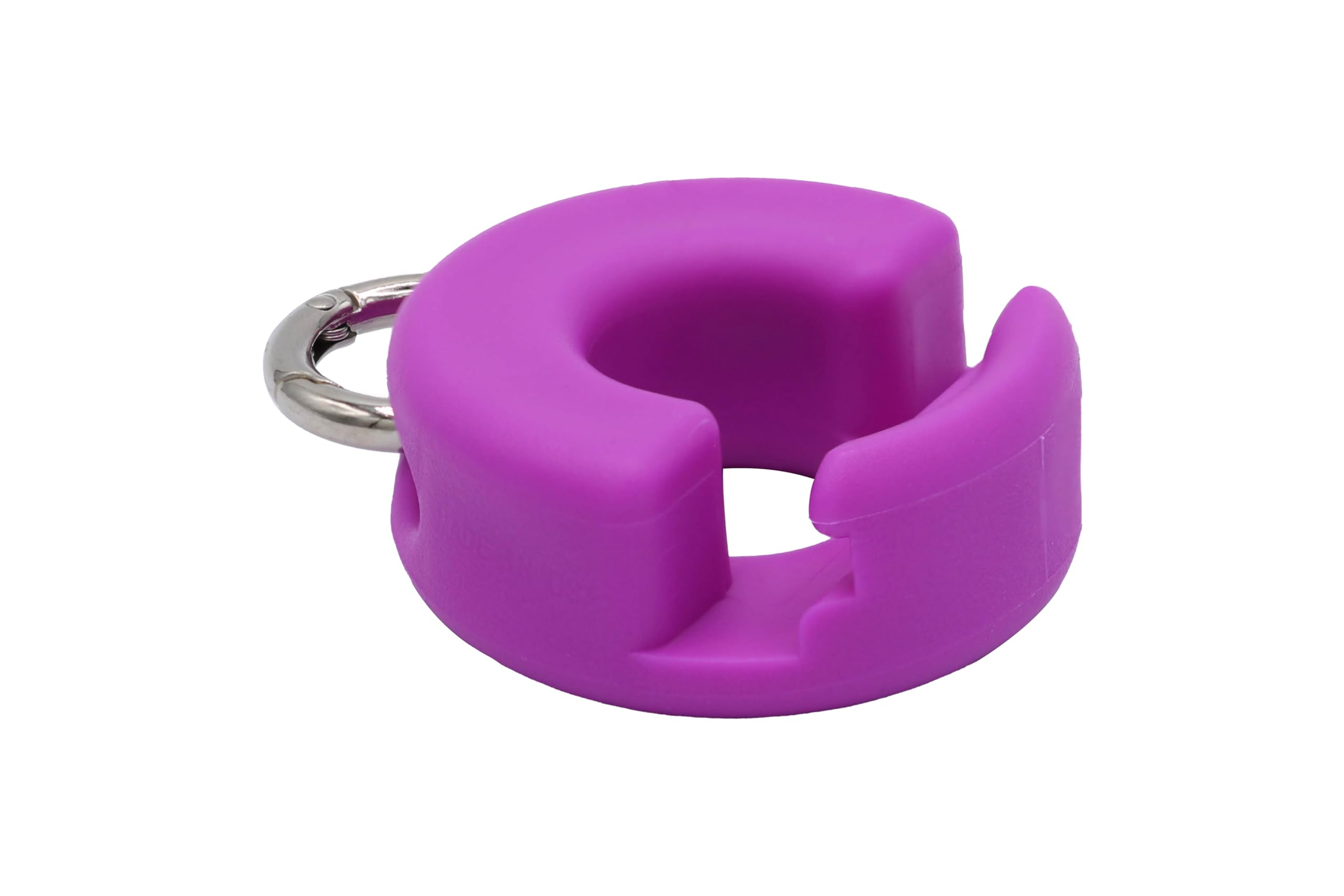 GoDonut Mini Portable Keychain Phone Stand - Universal Cell Phone Holder for iPhone, iPad Mini & Smartphones - Desk & Travel Accessory - Perfect for Office, Nightstand, Commute - Fuchsia Pink