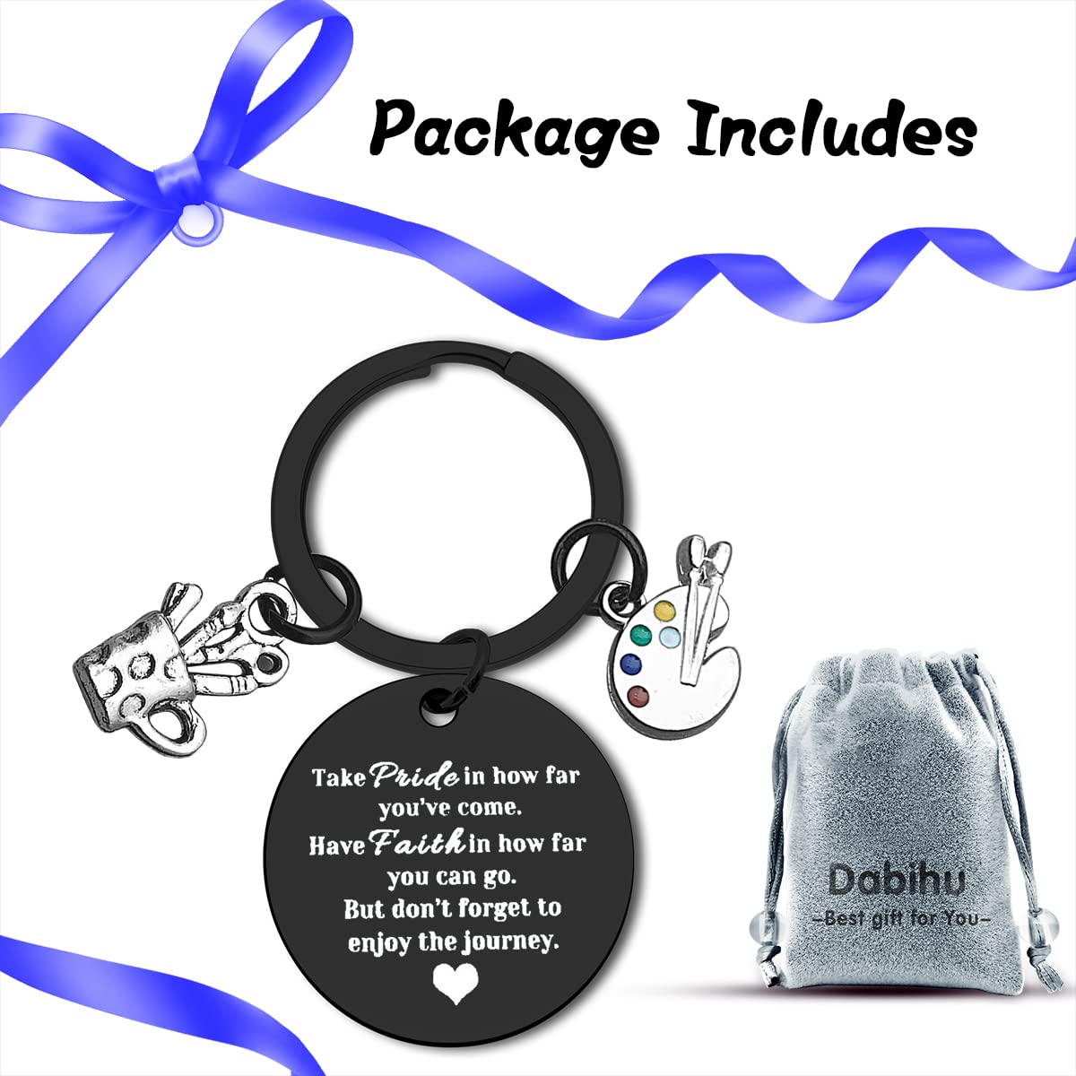 Artist Paint Palette Keychain - Graduation Gift for Art Students & Painters - Inspirational Jewelry for Christmas, Birthday & Encouragement - Perfect for Art Lovers, Creative Professionals & Gift Giving Occasions