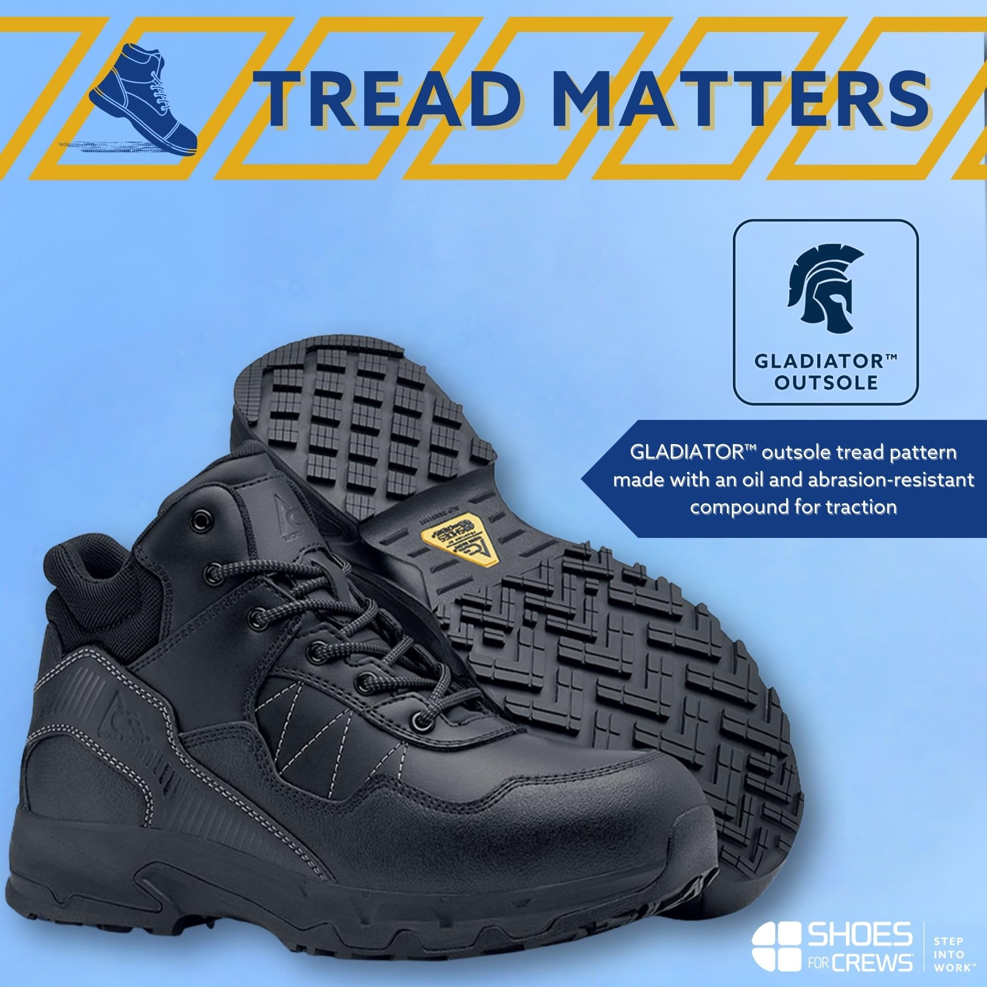 Slip Resistant Work Shoes for Men & Women | Non-Slip Water Resistant Soft Toe Safety Shoes | Piston Low & Mid Style for Restaurant, Kitchen & Industrial Workers