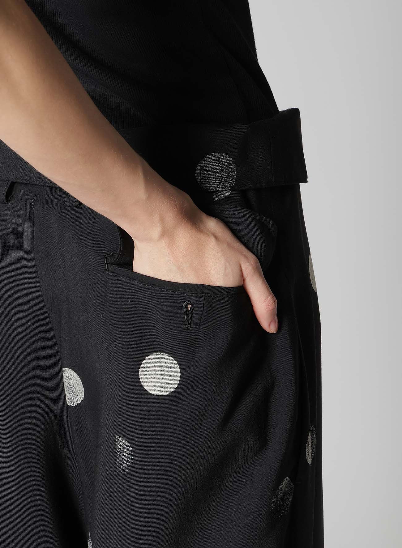 High Waist Gabardine Dot Pants for Women - Stylish and Comfortable Office Wear & Casual Outfits