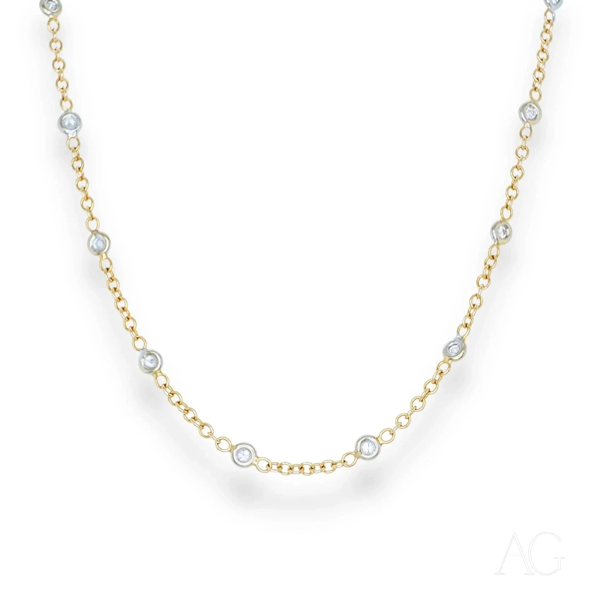 18K Gold Diamond Anklet with 19 Genuine Diamonds - Elegant Foot Jewelry for Women, Perfect for Weddings, Parties & Beach Vacations