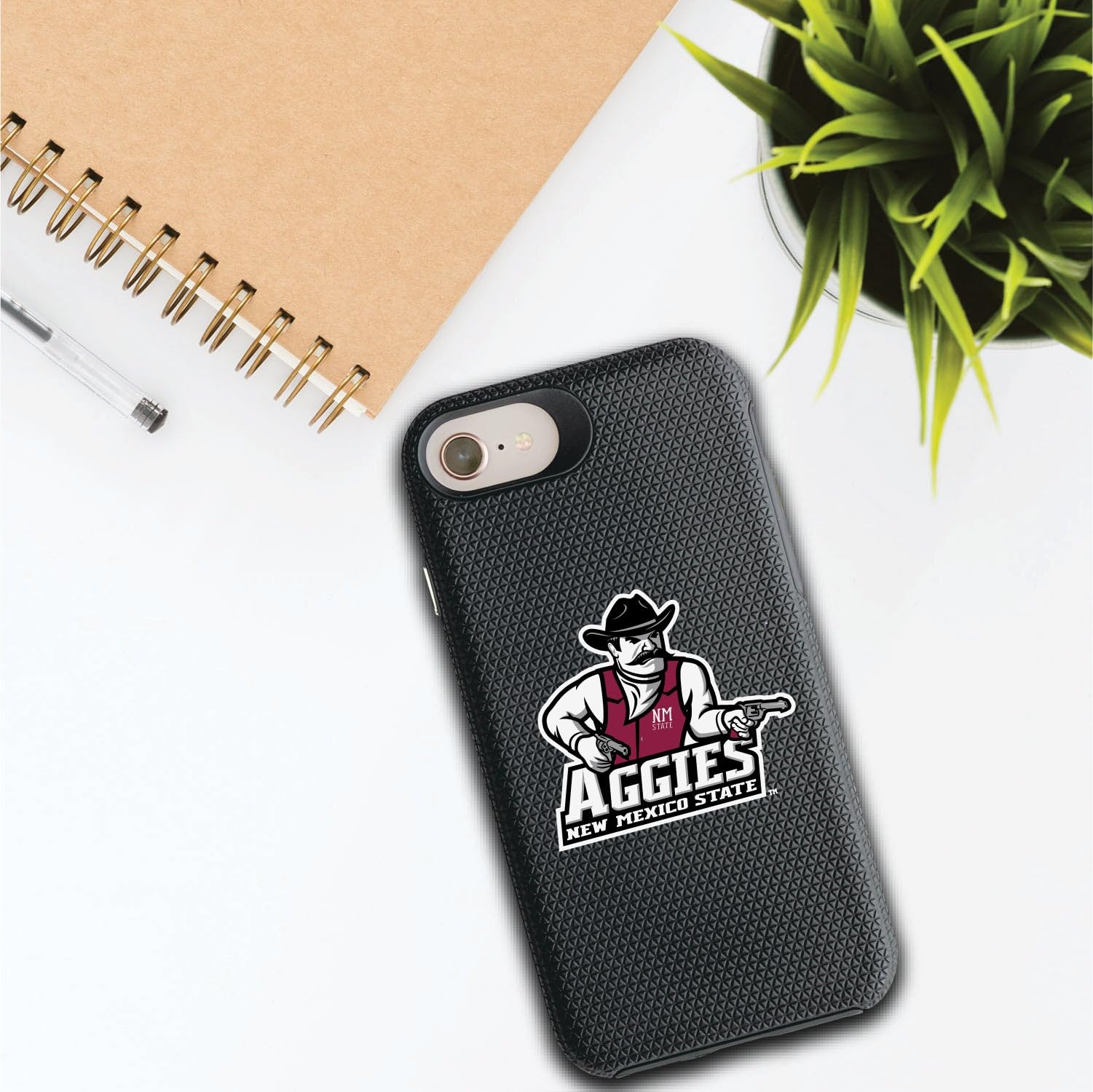 OTM Essentials Durable Tough Shell Phone Case for iPhone 12/12 Pro - New Mexico State University Design | Perfect for Daily Protection & School Spirit