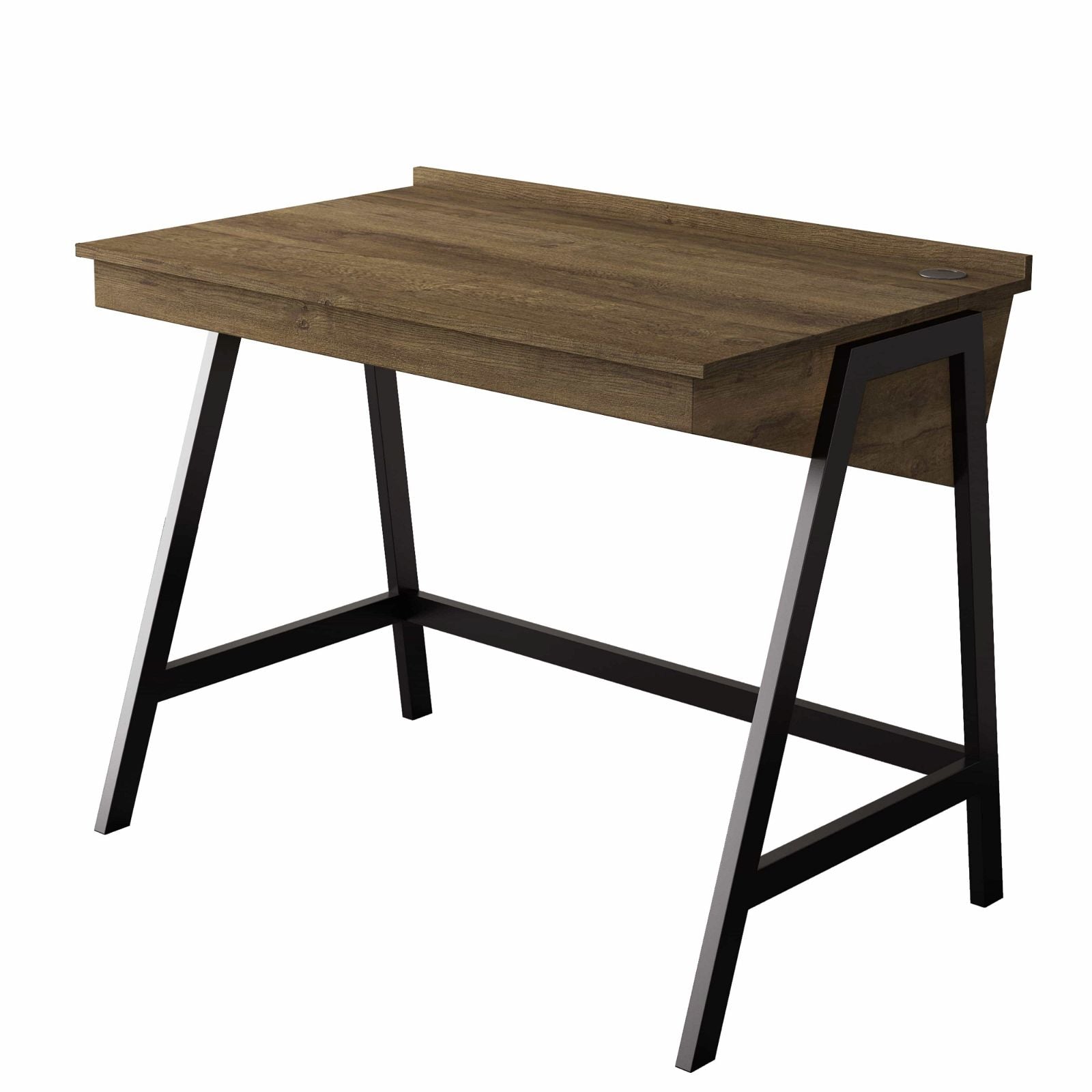 Workzoneâ¢ ASPECT Dark Oak Wooden Office Desk - Modern Home & Office Workstation for Professionals & Remote Workers