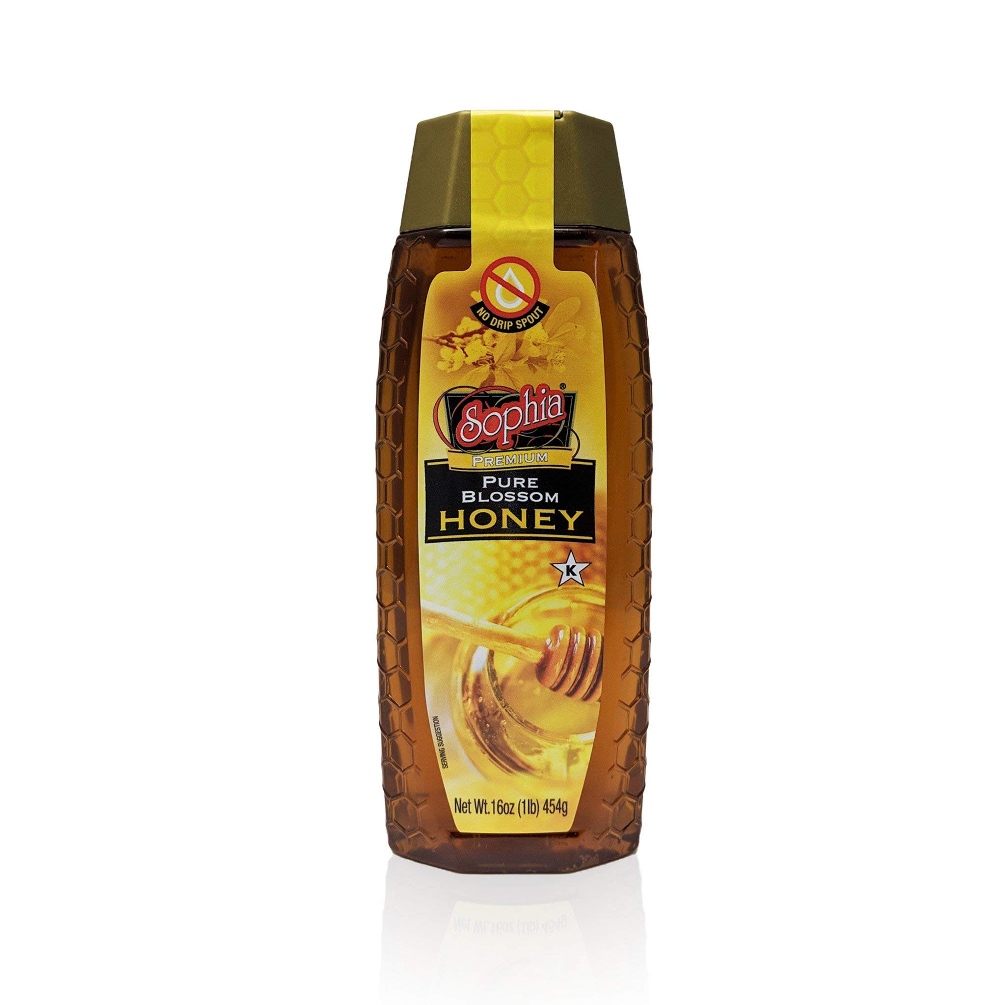 Sophia Honey Pure Blossom Honey - 16oz (3 Pack) | Raw, Unfiltered & Natural | Perfect for Tea, Baking & Healthy Breakfast