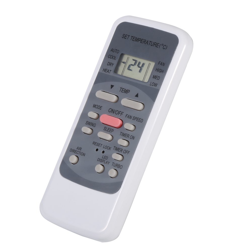 Universal Air Conditioner Remote Control with Built-in Clock - Compatible with Midea & Multiple AC Models | Perfect for Home, Office & Bedroom Cooling