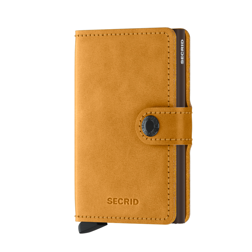 SECRID Vintage Leather Mini Wallet for Women & Men - RFID Blocking Slim Card Holder - Perfect for Travel, Business & Everyday Use