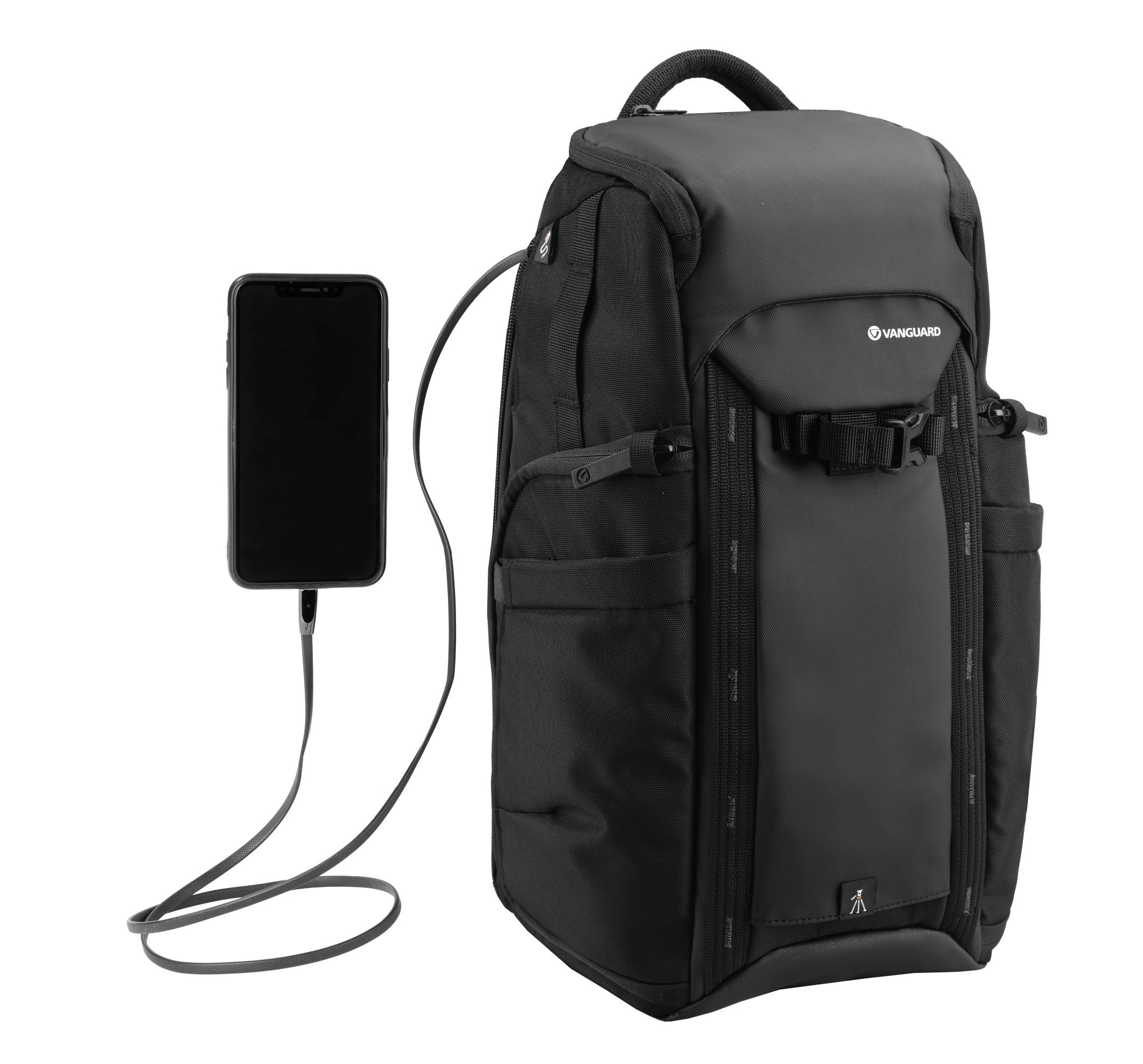 VEO R44 Black DSLR Camera Backpack with USB Charging Port & Rear Access - Perfect for Photography, Travel & Outdoor Adventures