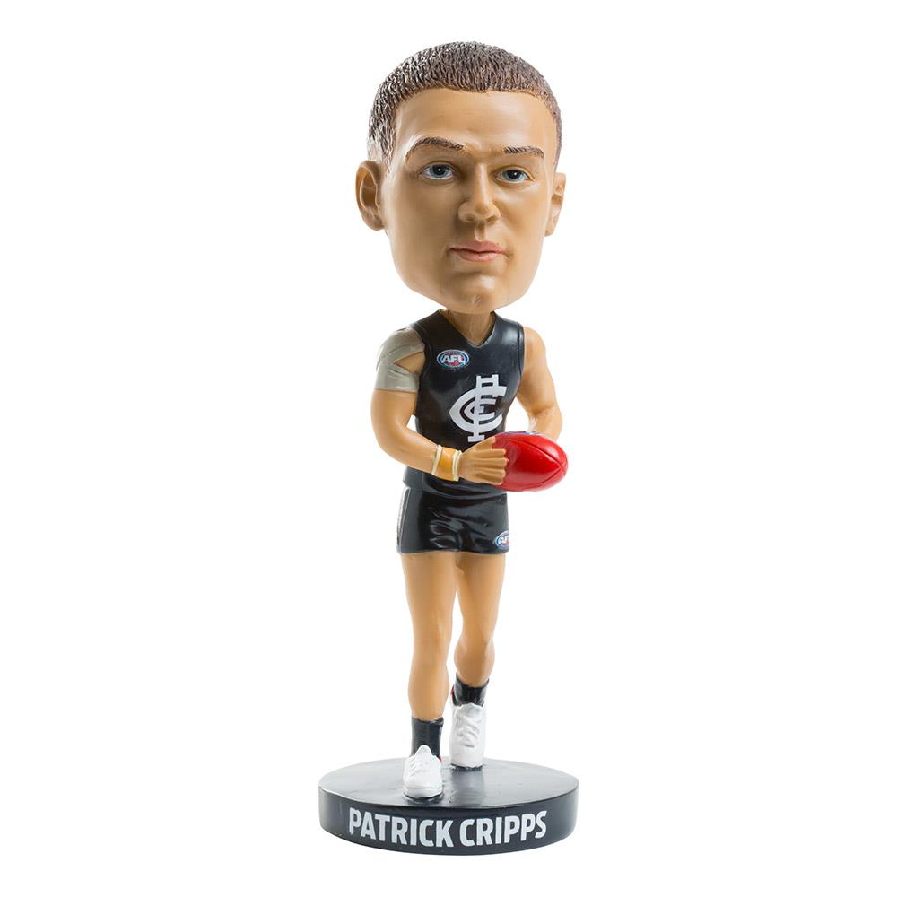 Official AFL Carlton Blues Patrick Cripps Bobblehead - Collectible Football Fan Merchandise for Home Decor & Sports Memorabilia