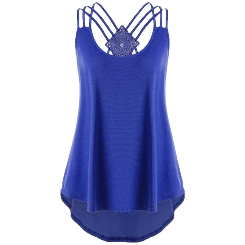 Women's Cross Back Tank Tops - Sunflower Cat Print Camisoles with Pleated Irregular Hem | Sleeveless Blouses for Summer, Beach & Casual Wear