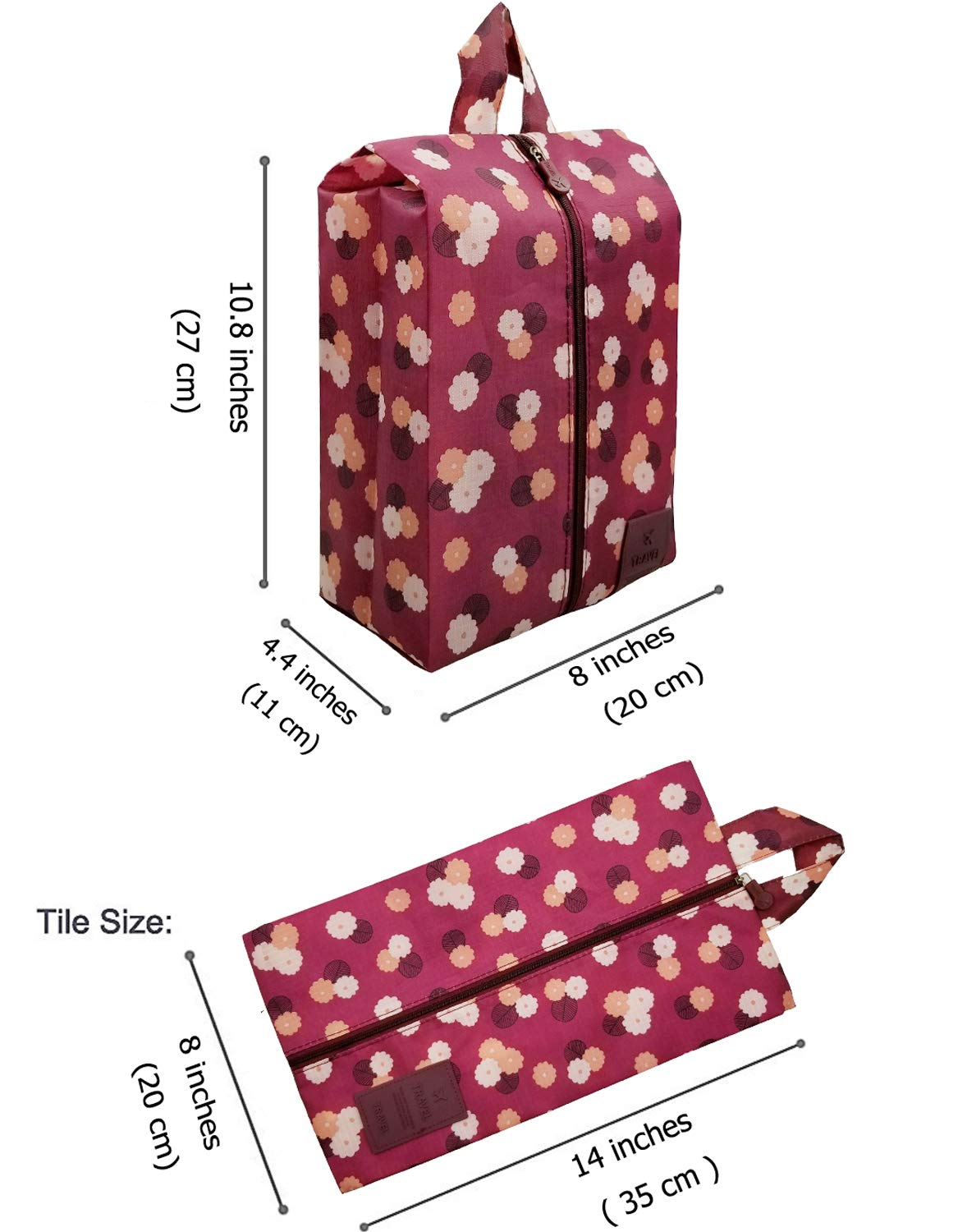 4 Pack Travel Shoe Bags - Breathable Shoe Storage Organizer for Men & Women | Portable Shoe Pouch with Handle | Perfect for Vacation, Gym, Work & Airplane Travel Accessories