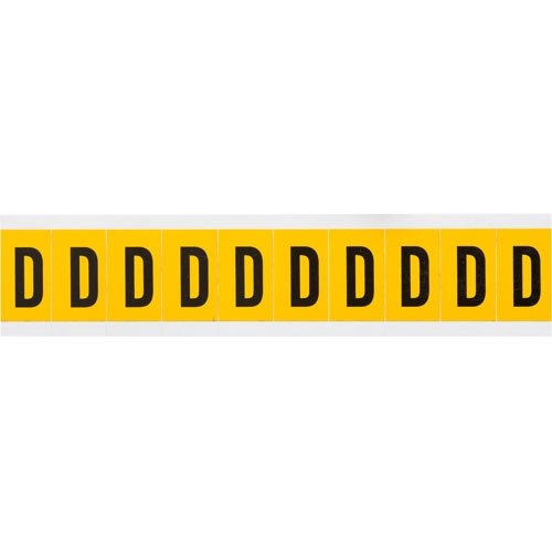 Brady 1530-D 15313 15 Series Indoor/Outdoor Number & Letter Labels (Pack of 50 Cards) - Durable Identification for Warehouse, Office & Industrial Use