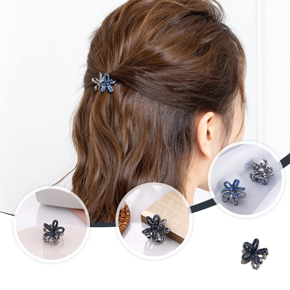 Sparkling Rhinestone Hair Claw Clip - Elegant Small Metal Hair Clips with Crystal Stones for Women & Girls | Perfect for Parties, Weddings, and Everyday Hair Styling