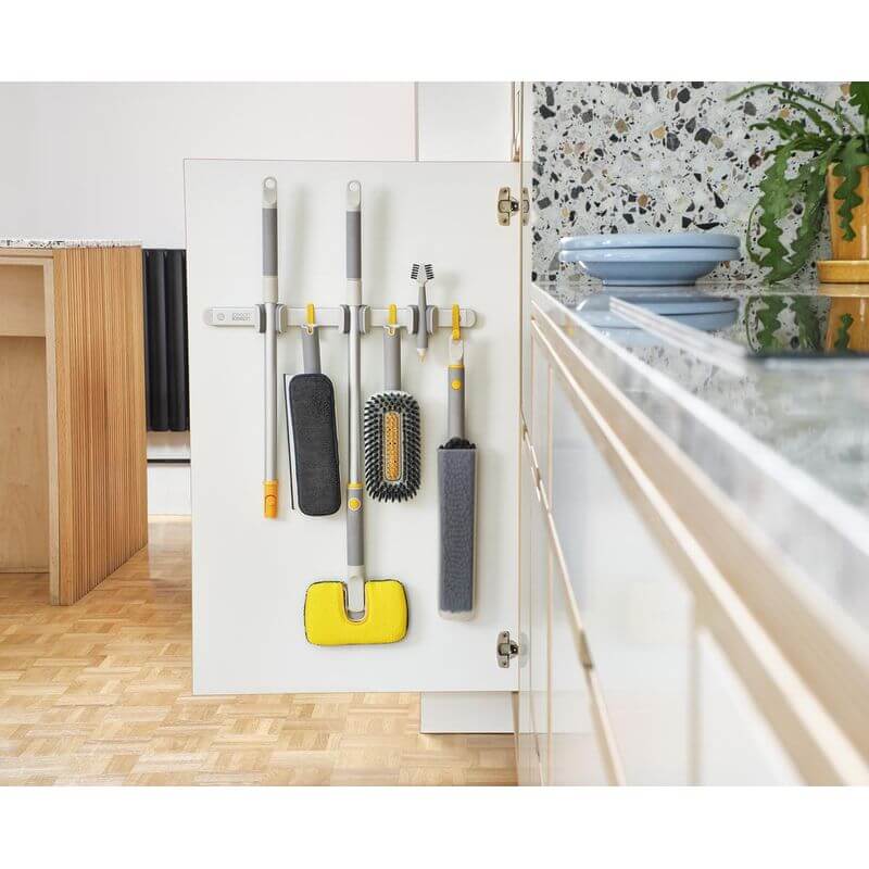 Joseph Joseph CleanTech 6-Piece Deep Cleaning Set – Premium Kitchen Scrub Brushes & Sponges for Tough Stains – Ideal for Pots, Pans, Dishes & Countertops