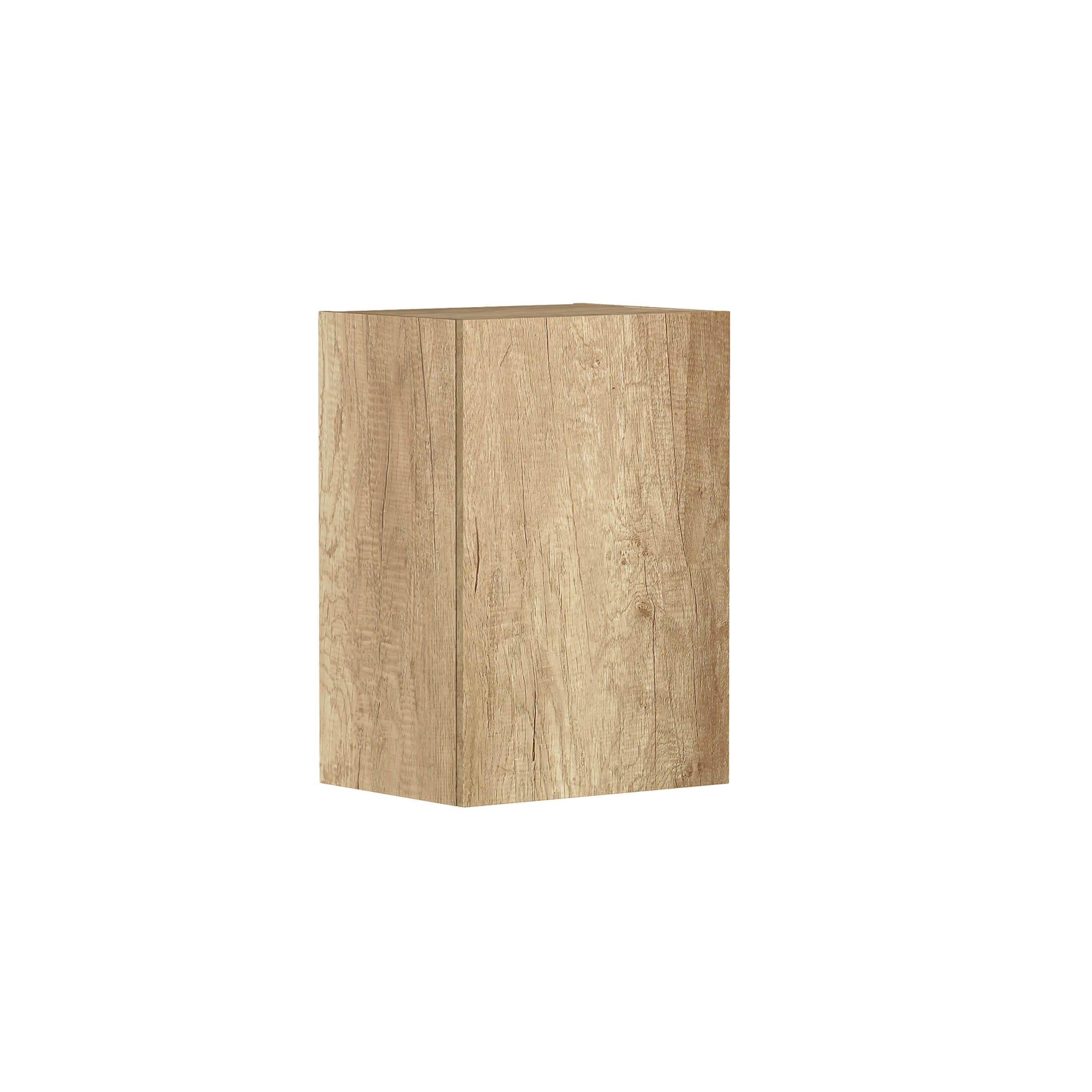 Byron Wall Cabinet Natural Oak 415 - Rustic Wooden Storage Shelf for Kitchen, Bathroom & Living Room - Perfect for Organizing Spices, Books & Decor
