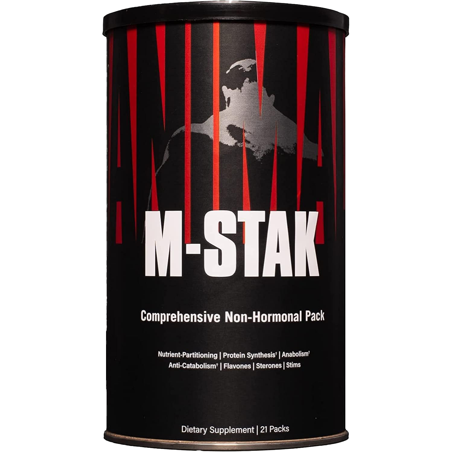 Animal M Stak 21 Count - Non-Hormonal Muscle Builder for Hard Gainers with Energy Complex | Pre-Workout Supplement for Strength & Endurance Training