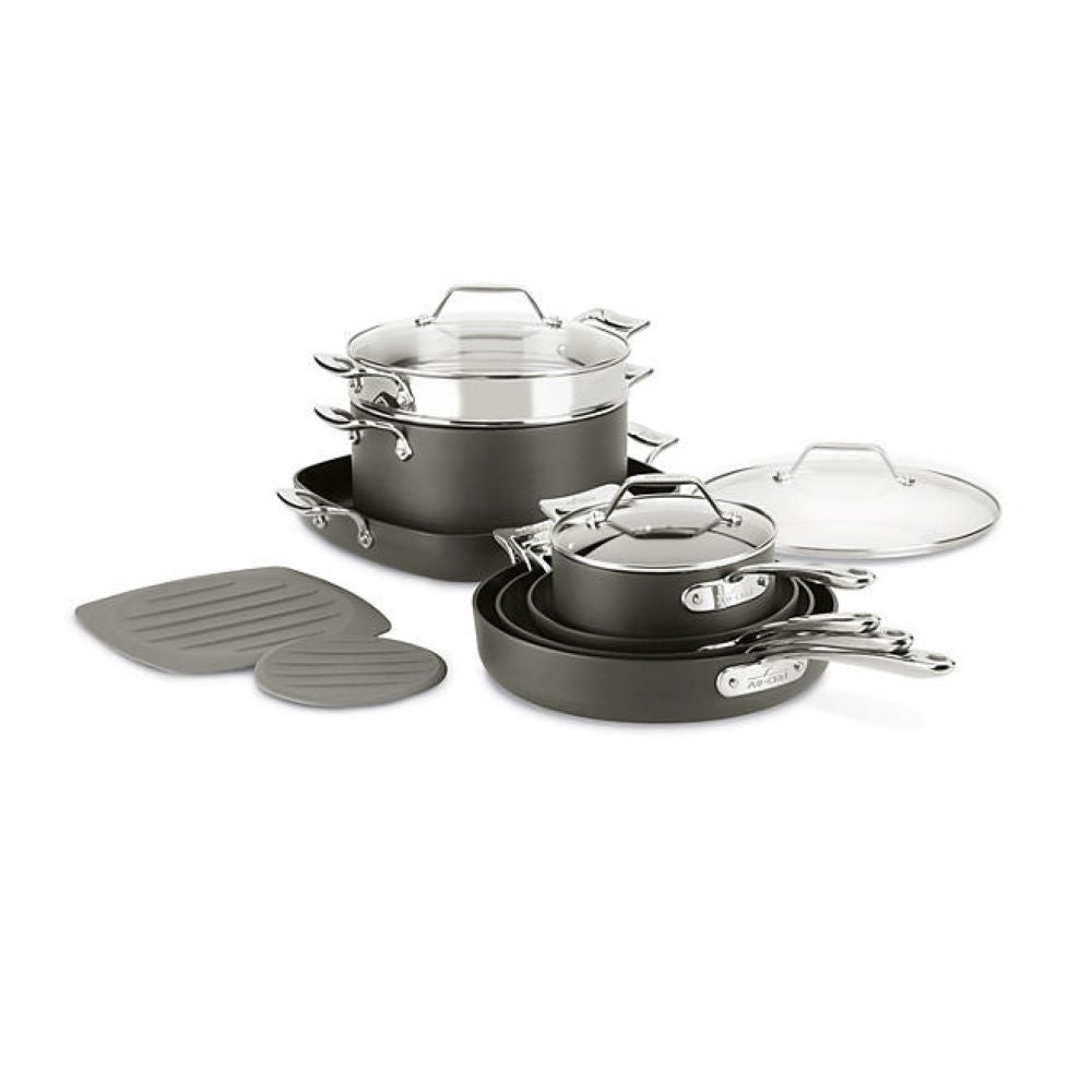 All-Clad 12-Piece Hard Anodized Nonstick Cookware Set - Durable Kitchen Pots & Pans for Cooking, Frying & Baking - Perfect for Home Chefs & Professional Kitchens