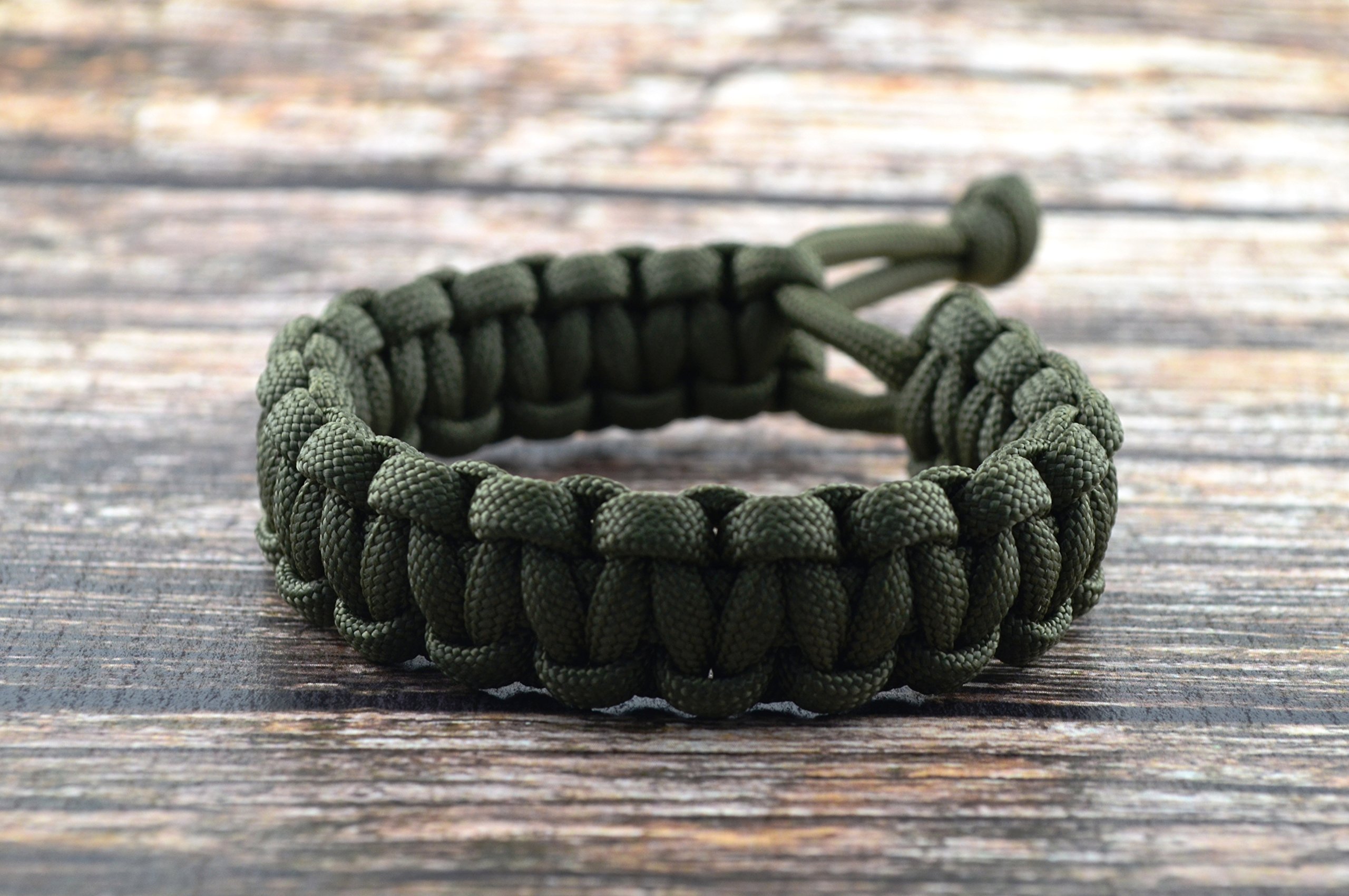 Mad Max Fury Road Tom Hardy Paracord Adjustable Survival Bracelet - OD Green - 7.5