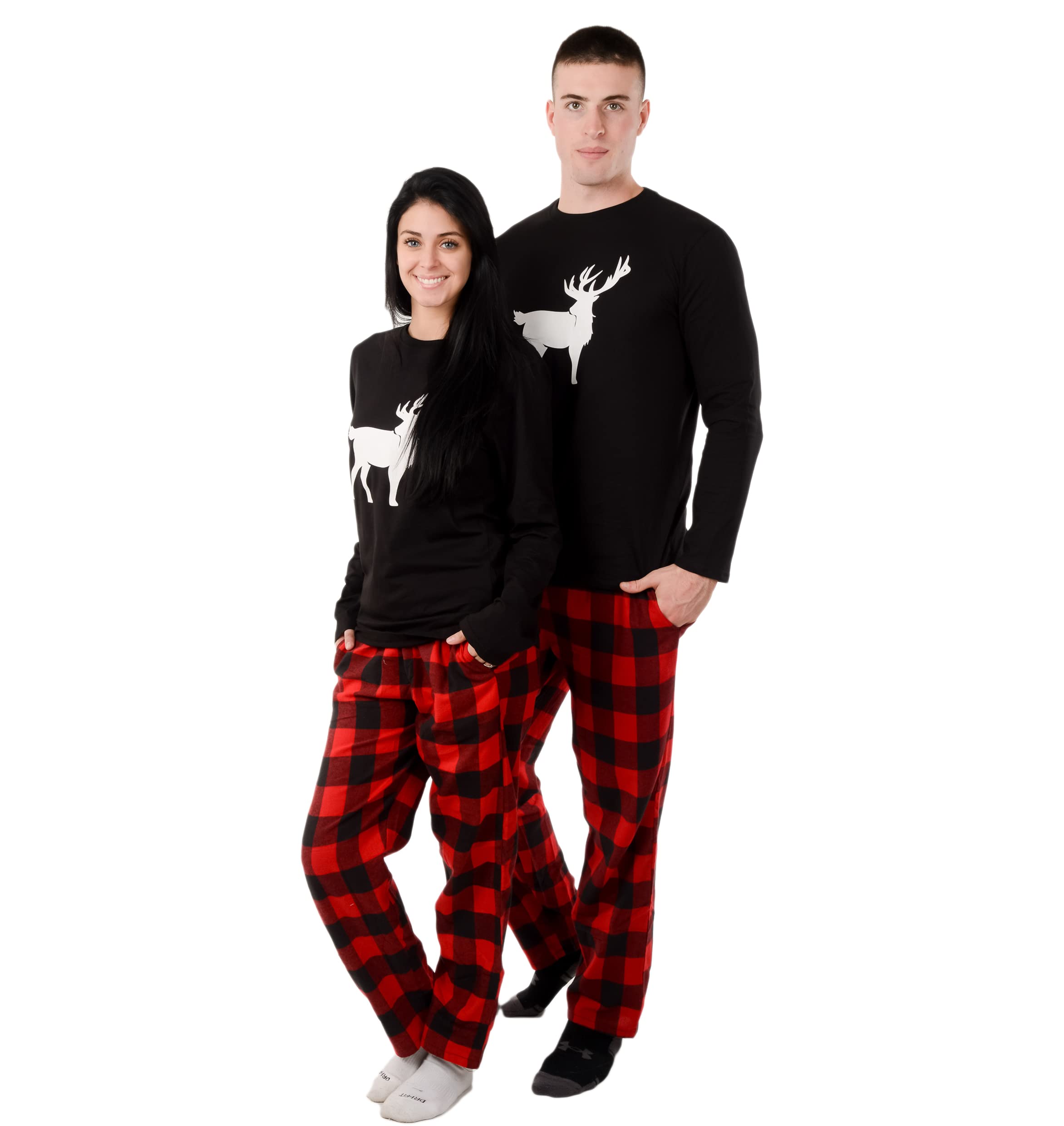 Buffalo Plaid Matching Pajama Set for Couples & Family - Holiday Sleepwear for Christmas