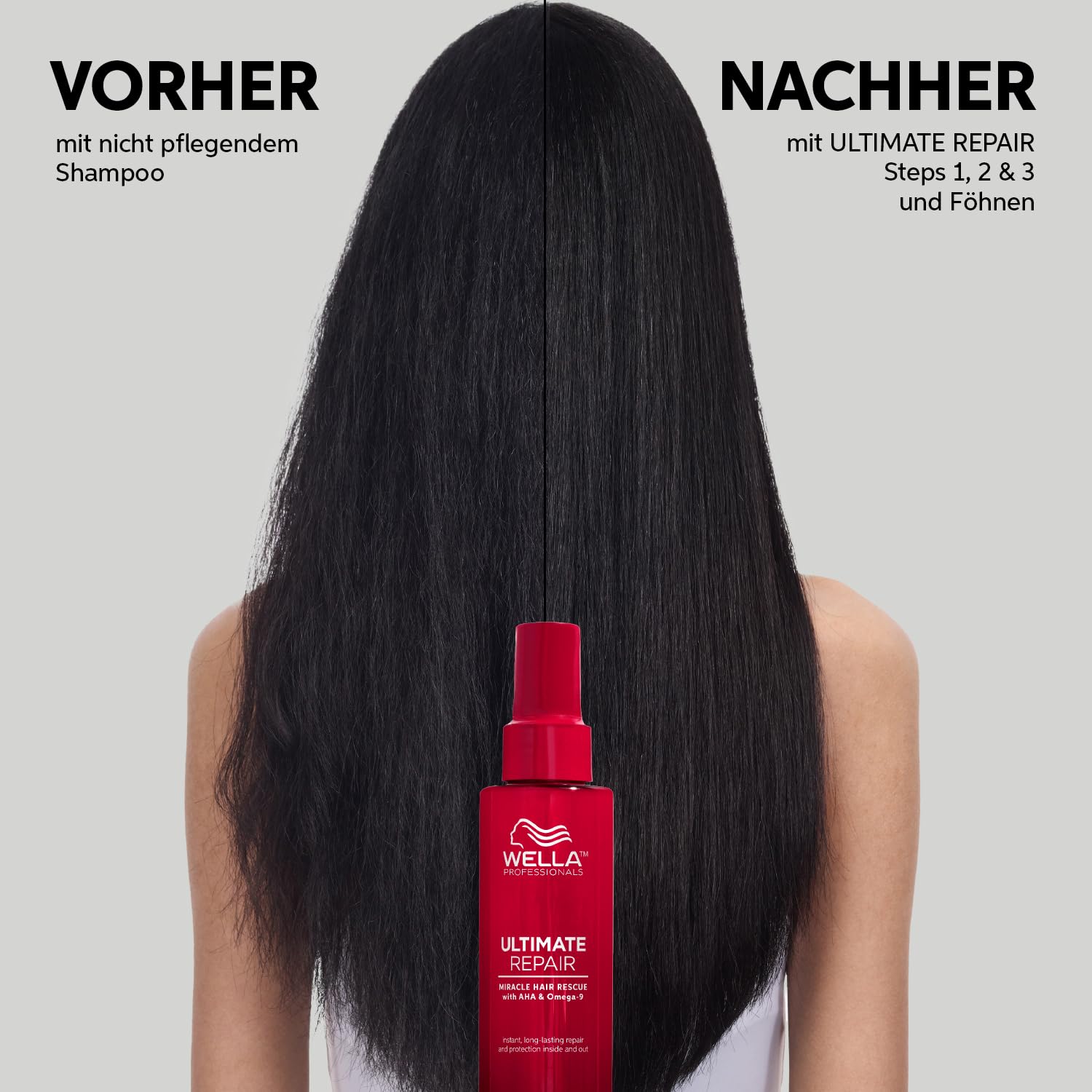 Wella Professionals Ultimate Repair Miracle Hair Rescue Serum – 90 Sec Repairing Leave-In Treatment – Anti-Frizz & Anti-Split Ends Detangling Spray – 95ml – Perfect for Damaged Hair & Quick Salon-Quality Results at Home