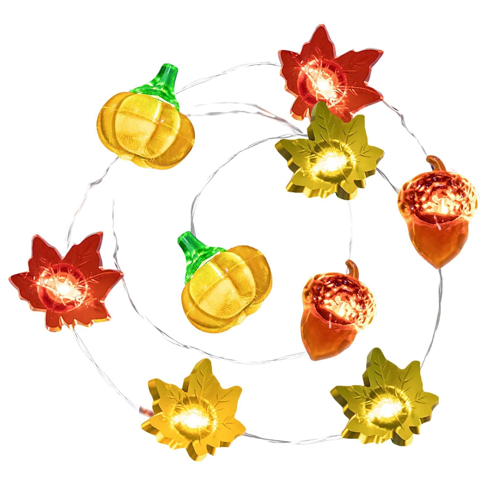 Battery Operated LED Maple Leaf String Lights - 3 Meters 30 Lights for Bedroom, Thanksgiving & Home Decor - Indoor/Outdoor Hanging Decorations for Girls & Women - Perfect for Parties, Weddings & Seasonal Displays