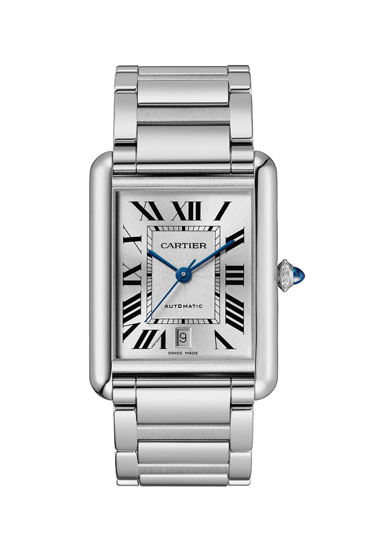 Cartier Tank Must Watch 41mm x 31mm Stainless Steel Case Silver Dial WSTA0053 - Luxury Dress Watch for Men & Women, Perfect for Business, Formal Events & Everyday Elegance