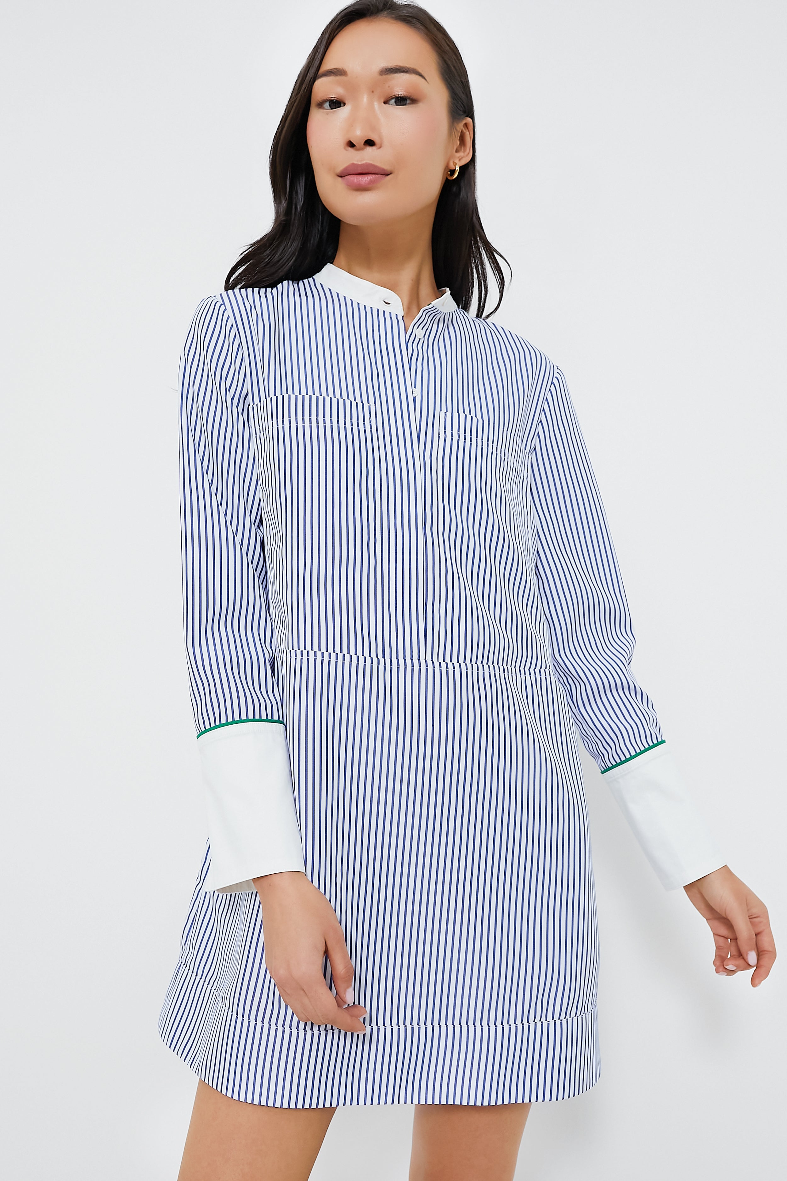 Blue Stripe Rohan Shirt Dress for Women - Stylish Casual & Office Wear - Perfect for Spring Summer Outfits, Work, Dates & Travel