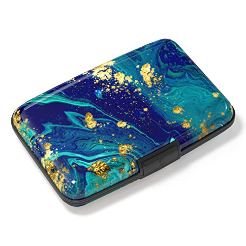 Blue Green Marbling