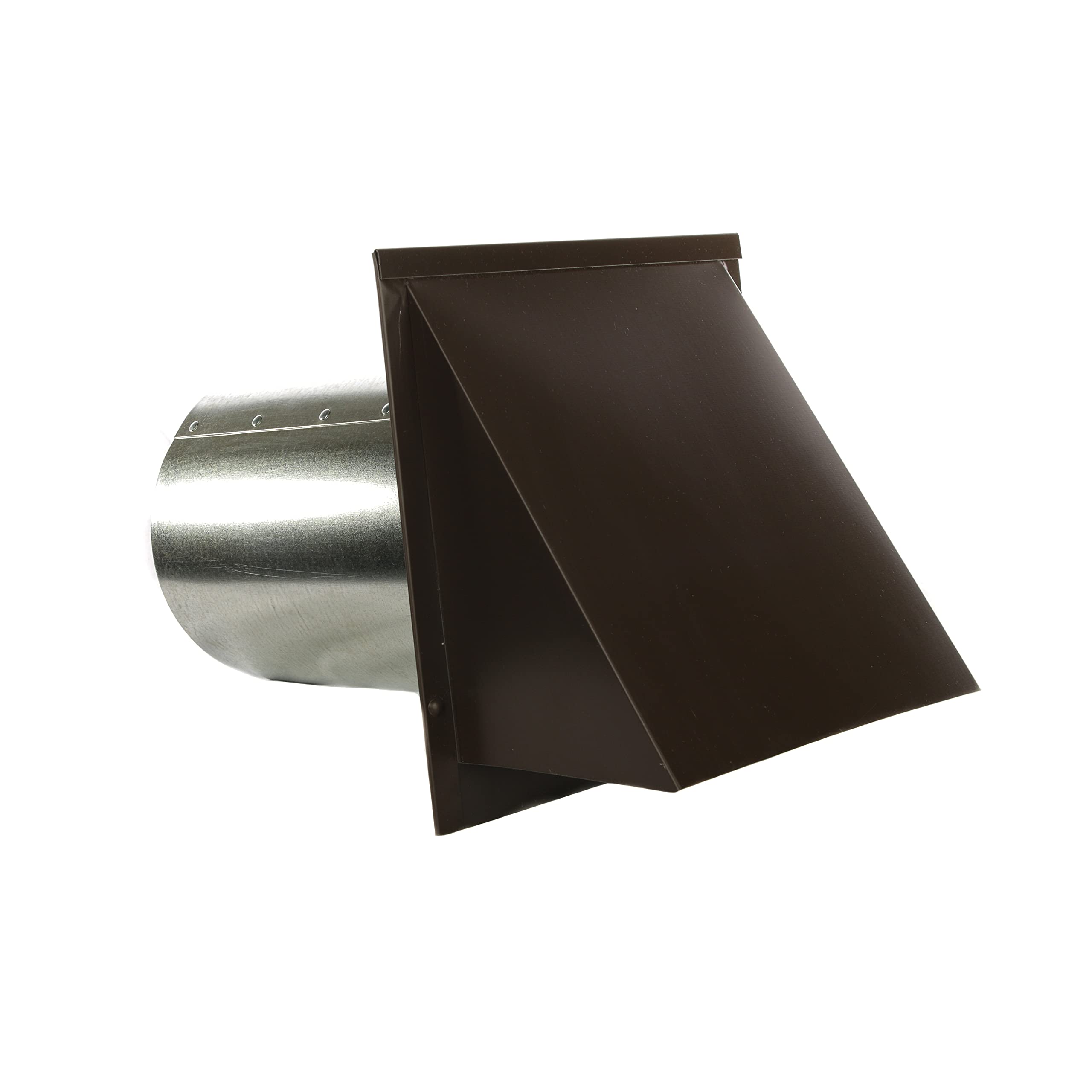 FAMCO Galvanized Steel Hooded Wall Vent with Screen - Air Intake, Supply & Exhaust Ventilation for Home, Garage & Commercial Buildings | Weatherproof & Durable HVAC Solution
