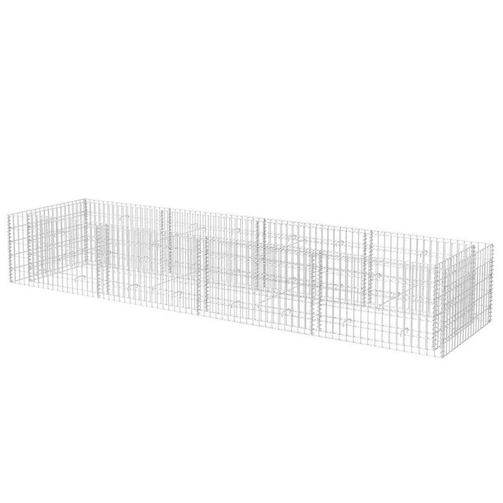 BLUECC Galvanized Steel U-Shape Gabion Planter Basket - 141.7
