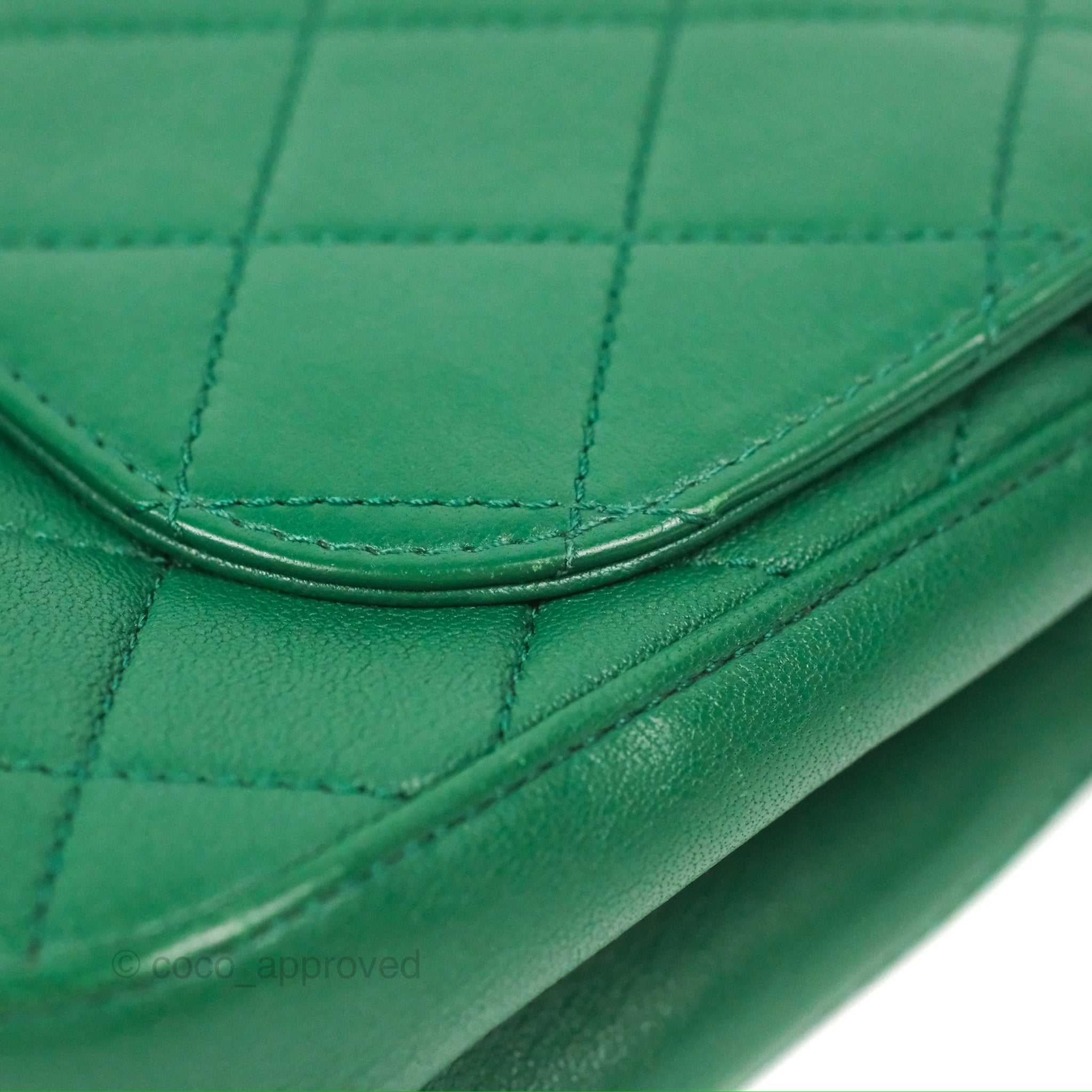 Chanel Chain Infinity Top Handle Bag - Green Lambskin Leather with Aged Gold Hardware - Luxury Crossbody Shoulder Bag for Women, Perfect for Parties, Weddings & Evening Events