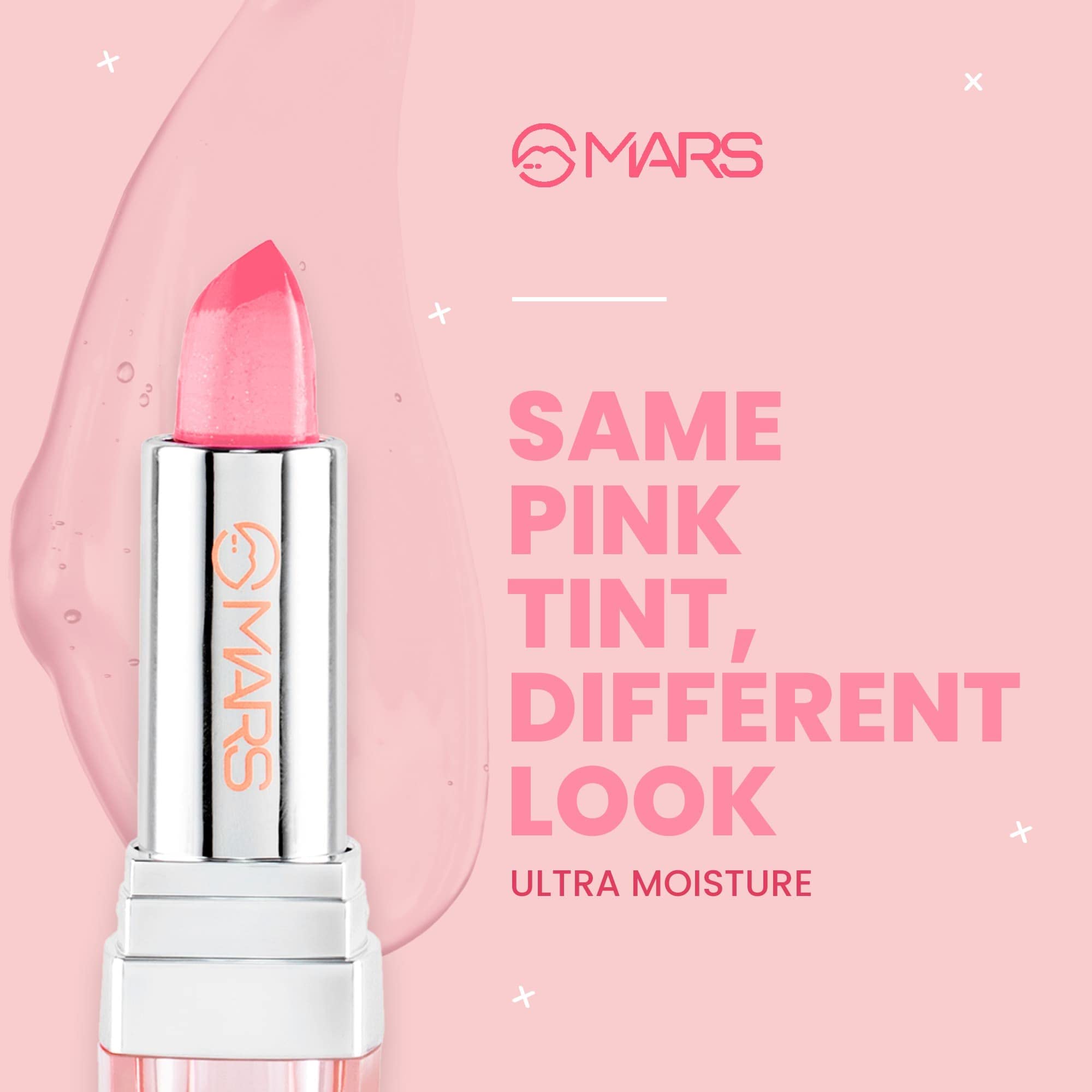 MARS Hydratint Lip Balm - Tinted Lip Moisturizer with Shea Butter & Vitamin E for Dry, Chapped Lips | 3.5g Peach | Hydrating, Nourishing Lip Care for Everyday Use & Makeup Looks