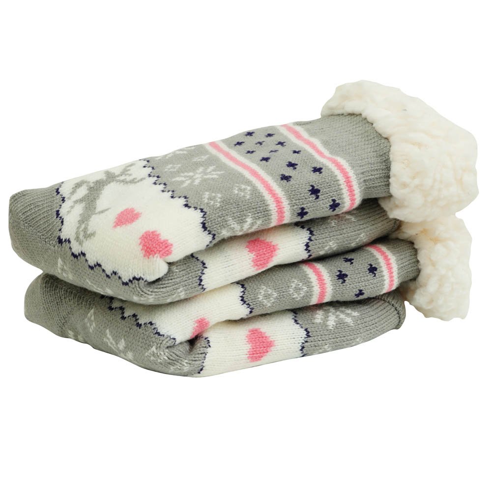 MaxNova Women's Winter Warm Cozy Fuzzy Fleece Slipper Socks - Soft Indoor House Shoes for Cold Weather - Perfect Christmas Gift for Her, Mom, Wife (Home, Office, Travel)