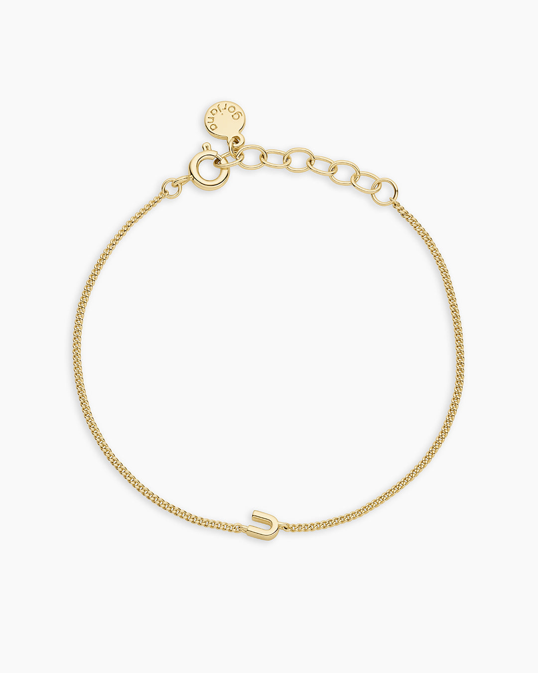 Wilder Mini Alphabet Bracelet - Personalized Initial Letter Bracelet for Women & Girls - Trendy Stackable Jewelry for Everyday Wear & Gifts