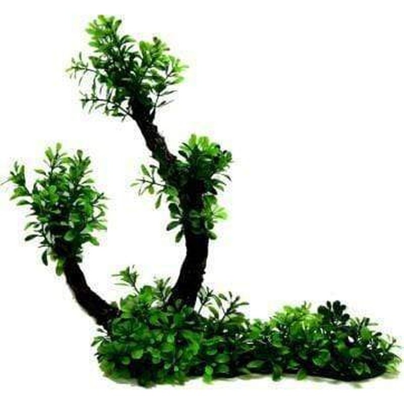 Amazon Jungle Hygro Tree Branch Green - Realistic Aquarium Plant Decor for Fish Tanks & Terrariums | Perfect for Betta Fish, Shrimp & Tropical Aquascaping