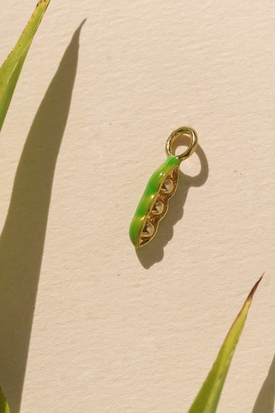 Pea Pod Charm | Mini Green Pea Pendant Necklace | Cute Vegan Jewelry Gift for Women | Perfect for Everyday Wear & Special Occasions